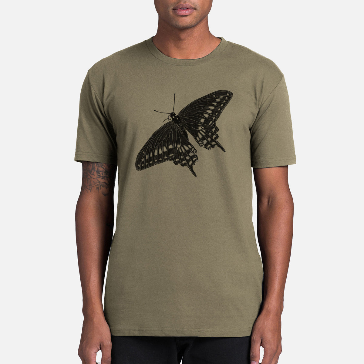 Black Swallowtail Butterfly - Papilio polyxenes - Mens Everyday Staple Tee