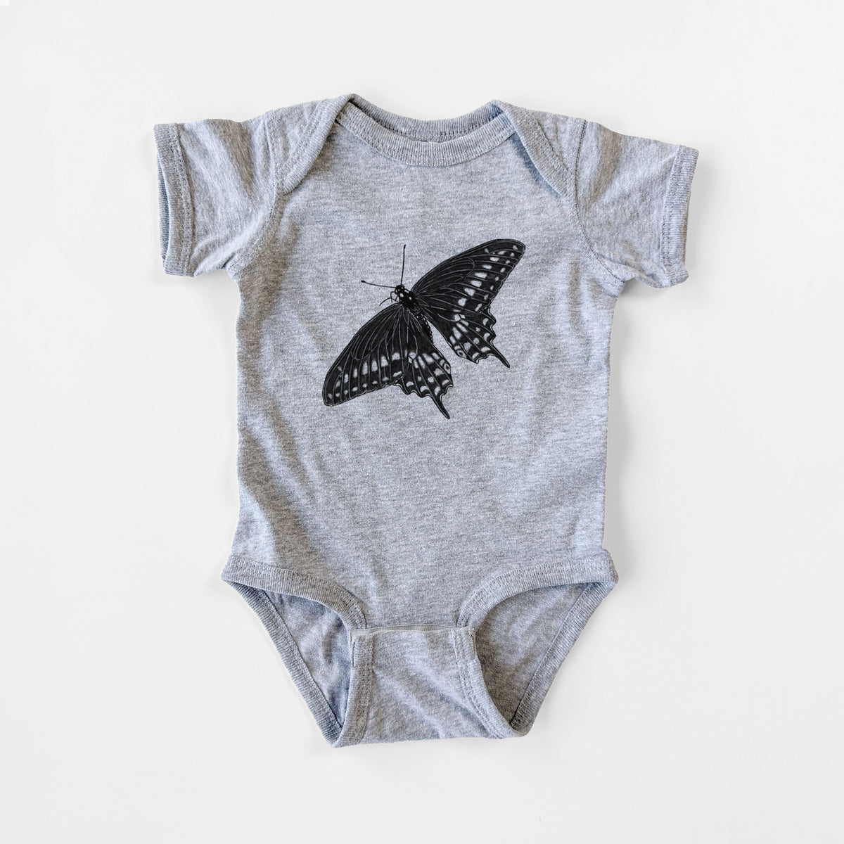 Black Swallowtail Butterfly - Papilio polyxenes - Baby Fine Jersey Bodysuit