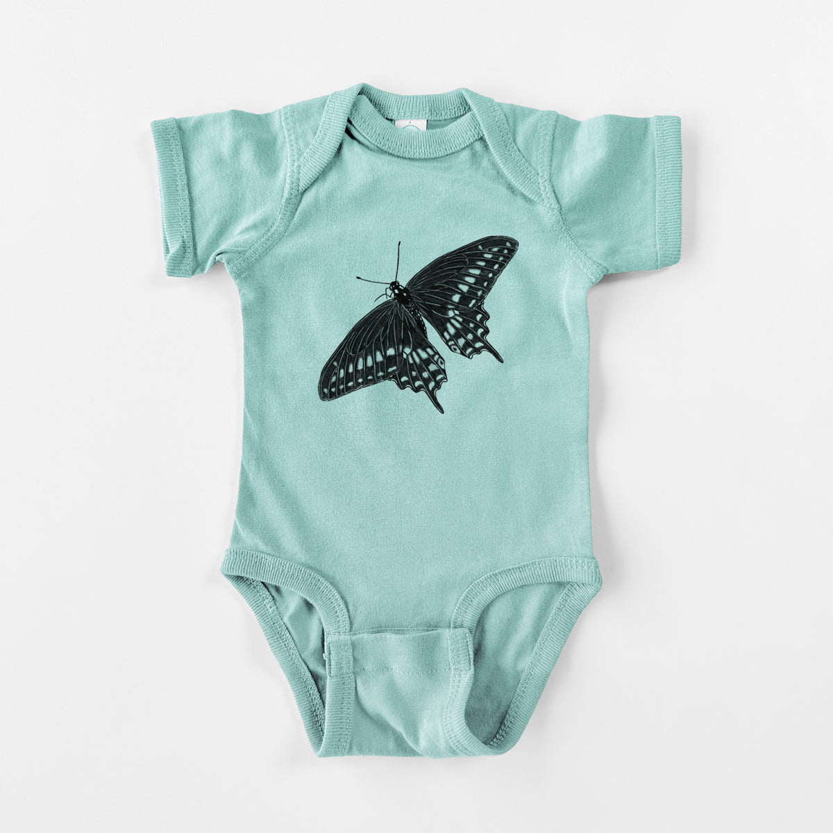 Black Swallowtail Butterfly - Papilio polyxenes - Baby Fine Jersey Bodysuit