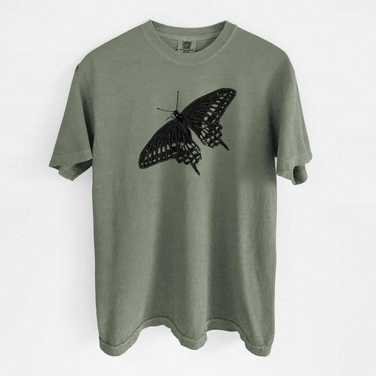 Black Swallowtail Butterfly - Papilio polyxenes - Unisex Comfort Colors Garment-Dyed Heavyweight T-shirt