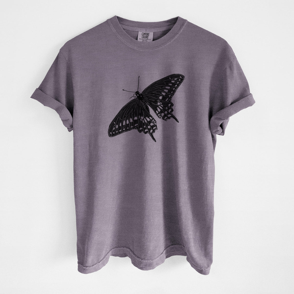 Black Swallowtail Butterfly - Papilio polyxenes - Unisex Comfort Colors Garment-Dyed Heavyweight T-shirt