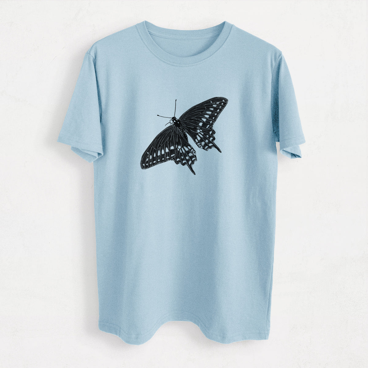 Black Swallowtail Butterfly - Papilio polyxenes - Heavyweight Men&#39;s 100% Organic Cotton Tee