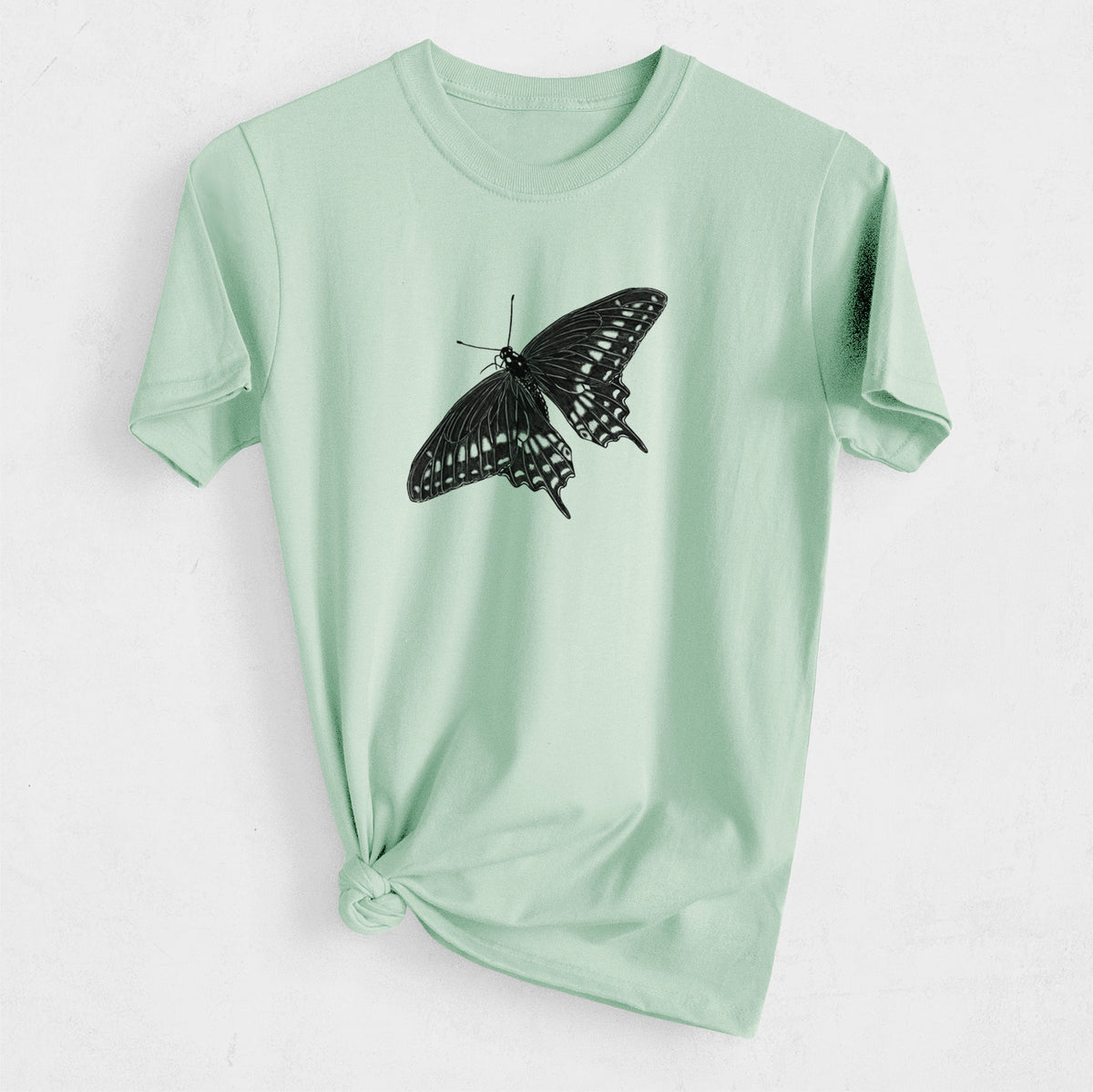Black Swallowtail Butterfly - Papilio polyxenes - Heavyweight Men&#39;s 100% Organic Cotton Tee