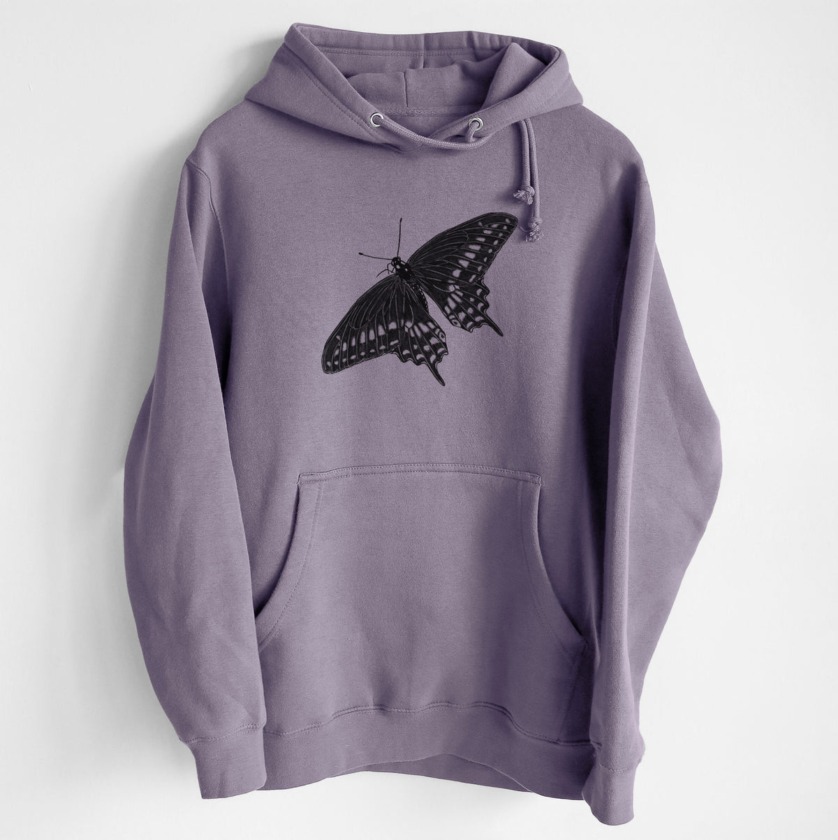 Black Swallowtail Butterfly - Papilio polyxenes - Heavyweight Fleece Hoodie