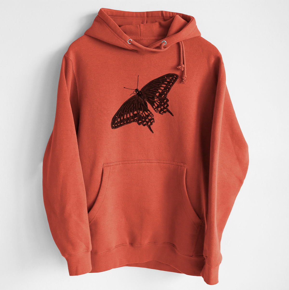 Black Swallowtail Butterfly - Papilio polyxenes - Heavyweight Fleece Hoodie