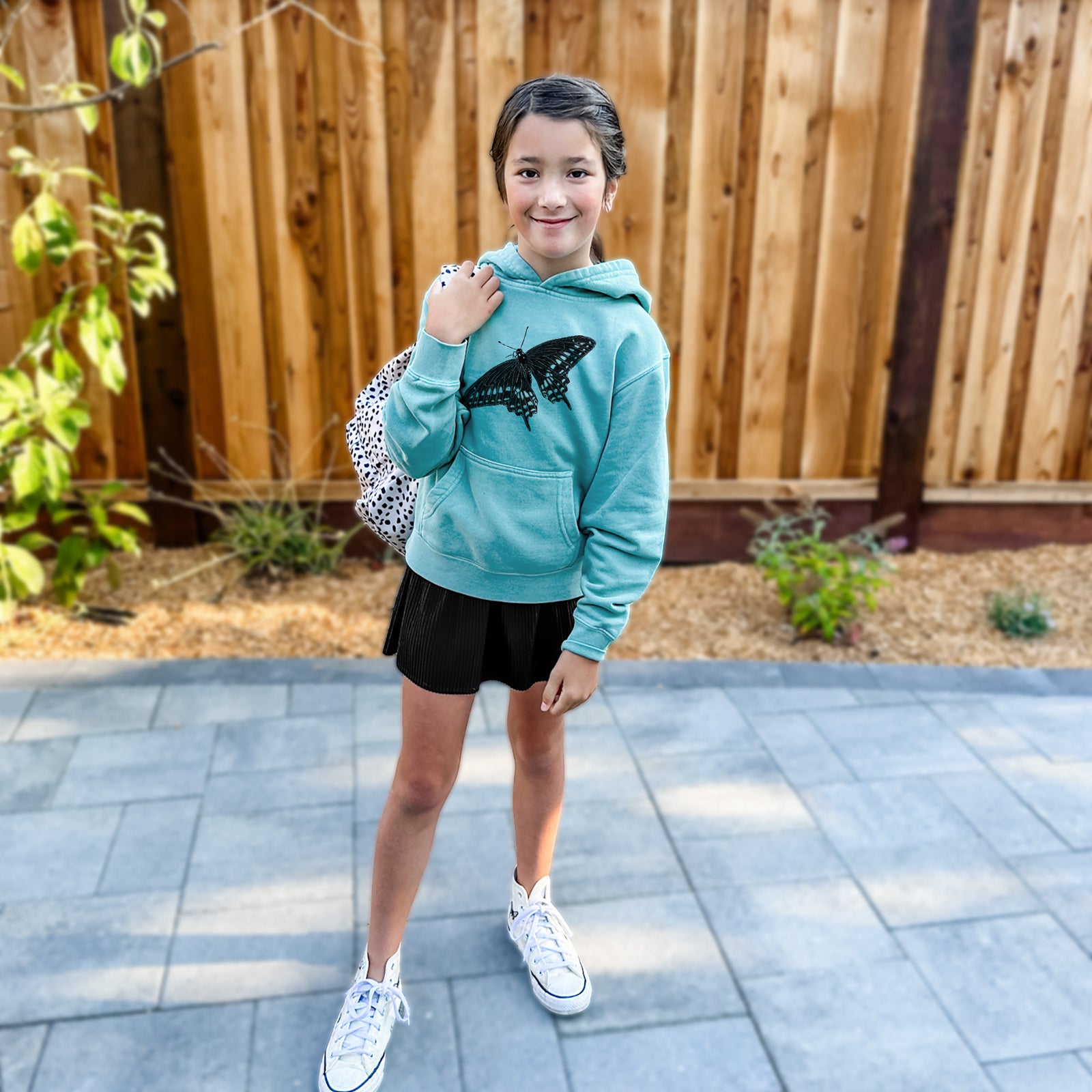 Sea Green Because Tees Youth Hoodie