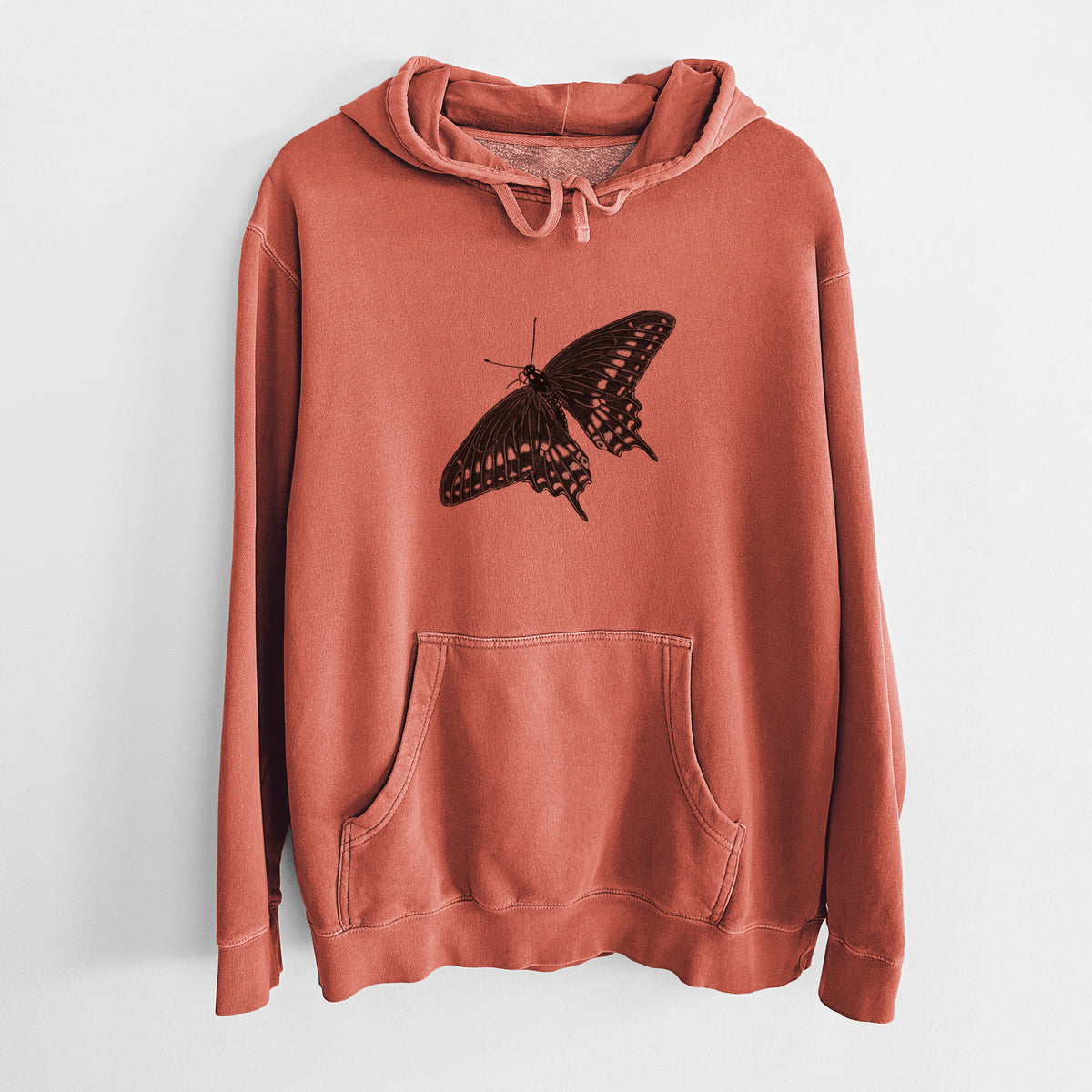 Black Swallowtail Butterfly - Papilio polyxenes - Unisex Pigment Dyed Hoodie