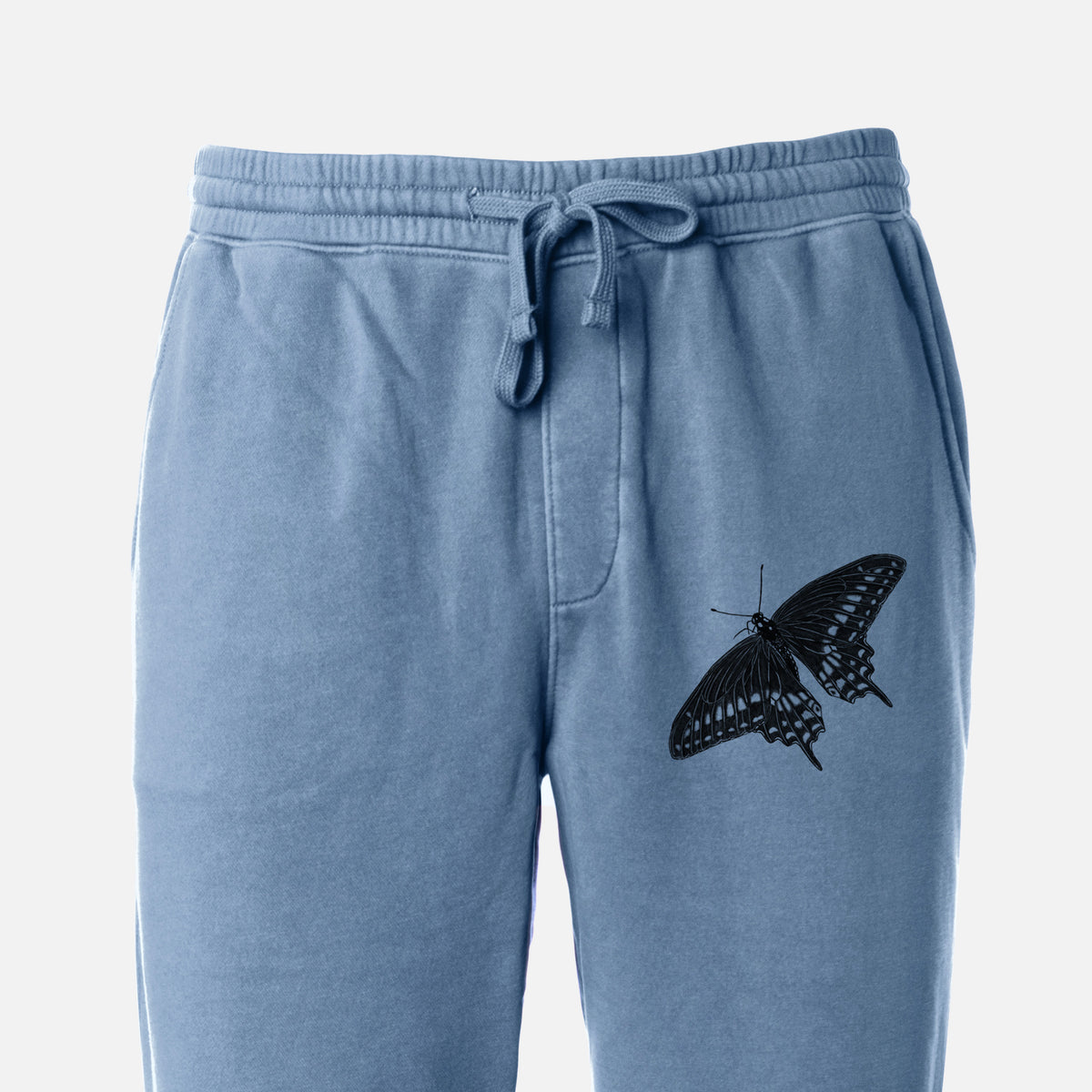 Black Swallowtail Butterfly - Papilio polyxenes - Unisex Pigment Dyed Sweatpants