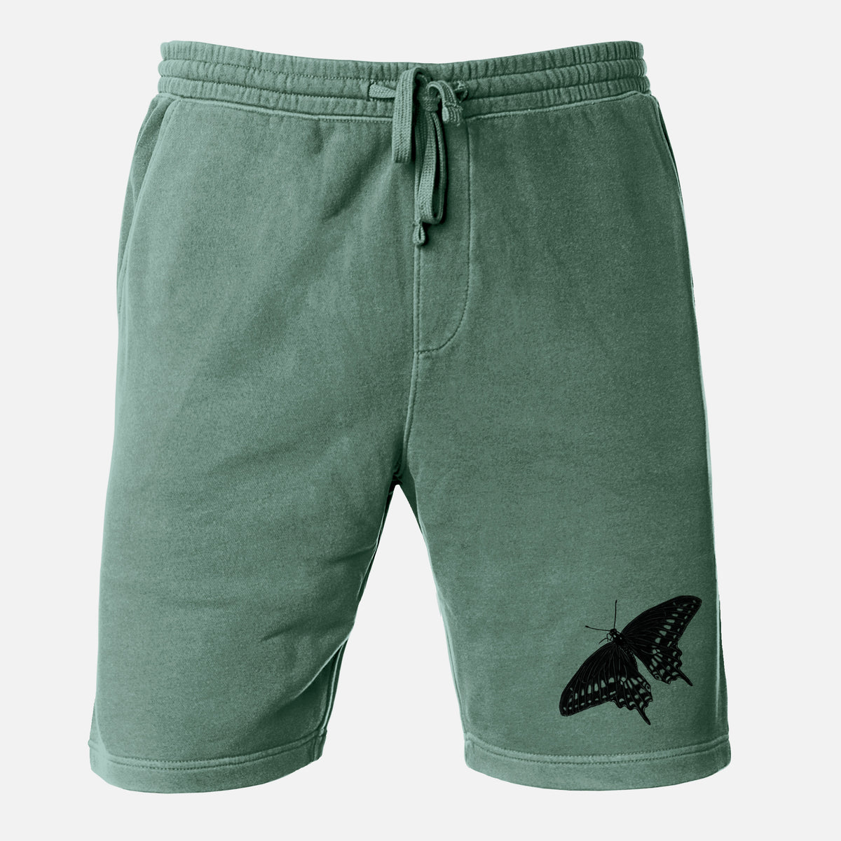 Black Swallowtail Butterfly - Papilio polyxenes - Unisex Pigment Dyed Shorts