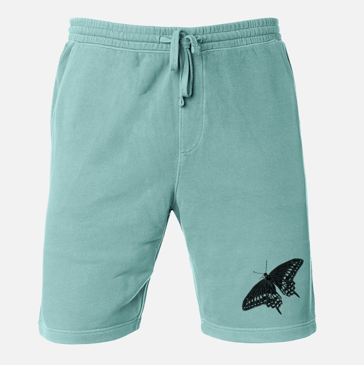 Black Swallowtail Butterfly - Papilio polyxenes - Unisex Pigment Dyed Shorts