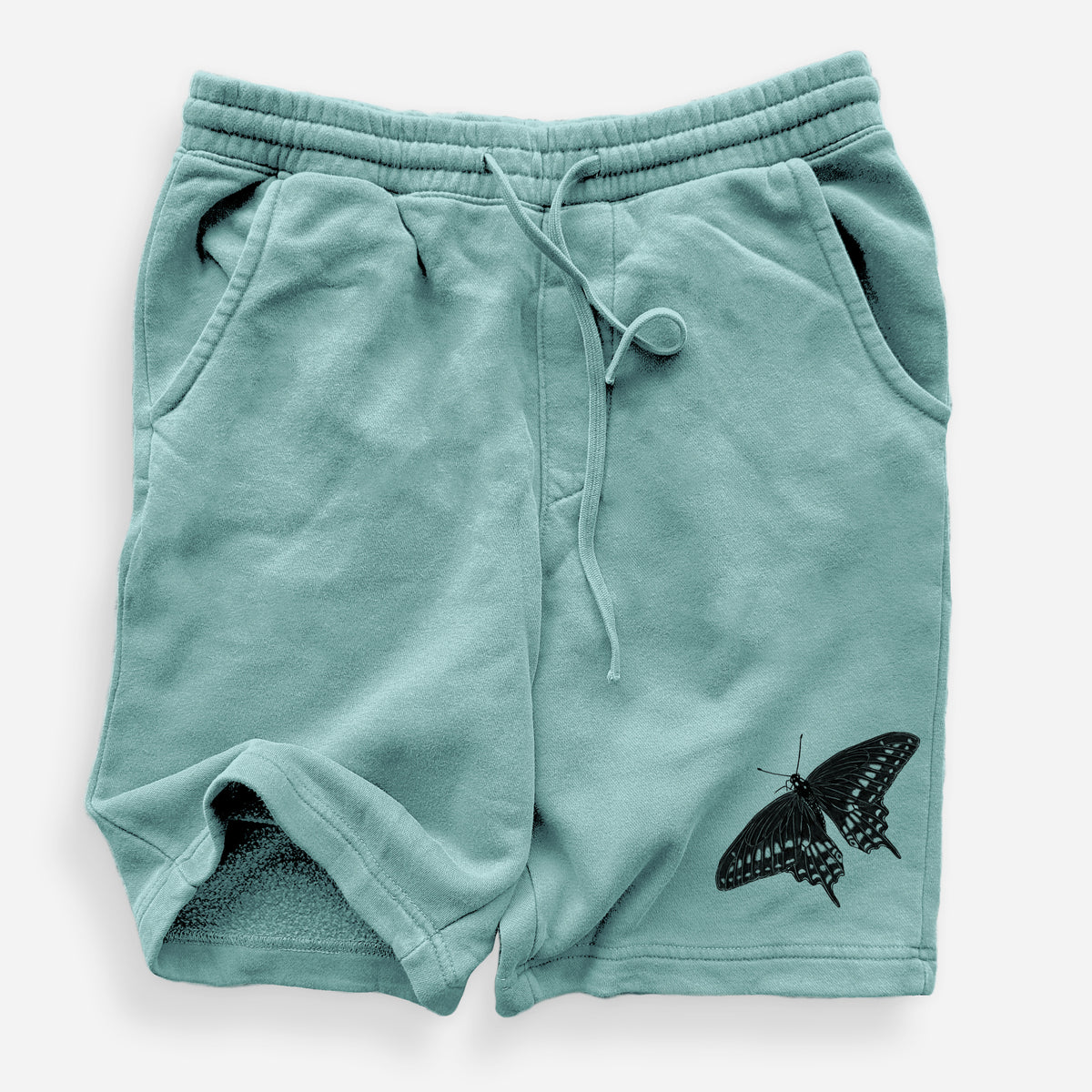 Black Swallowtail Butterfly - Papilio polyxenes - Unisex Pigment Dyed Shorts