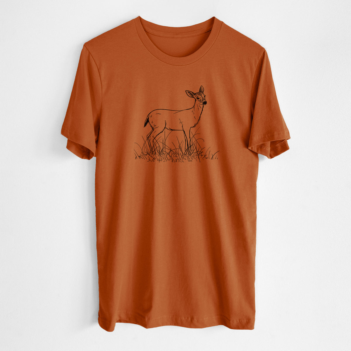 Black-tailed Deer Doe - Odocoileus hemionus hemionus - Lightweight 100% Cotton Unisex Crewneck
