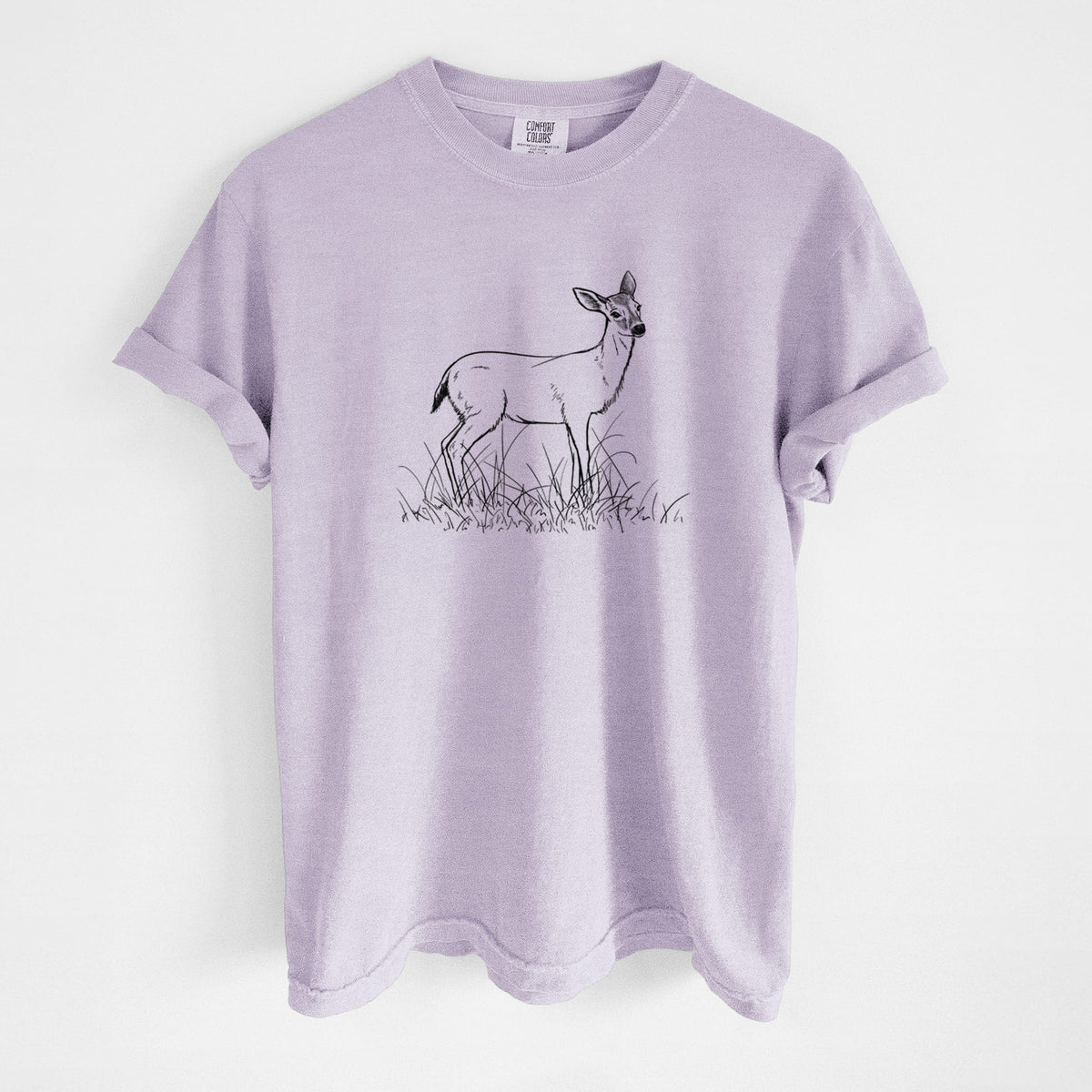 Black-tailed Deer Doe - Odocoileus hemionus hemionus - Unisex Comfort Colors Garment-Dyed Heavyweight T-shirt
