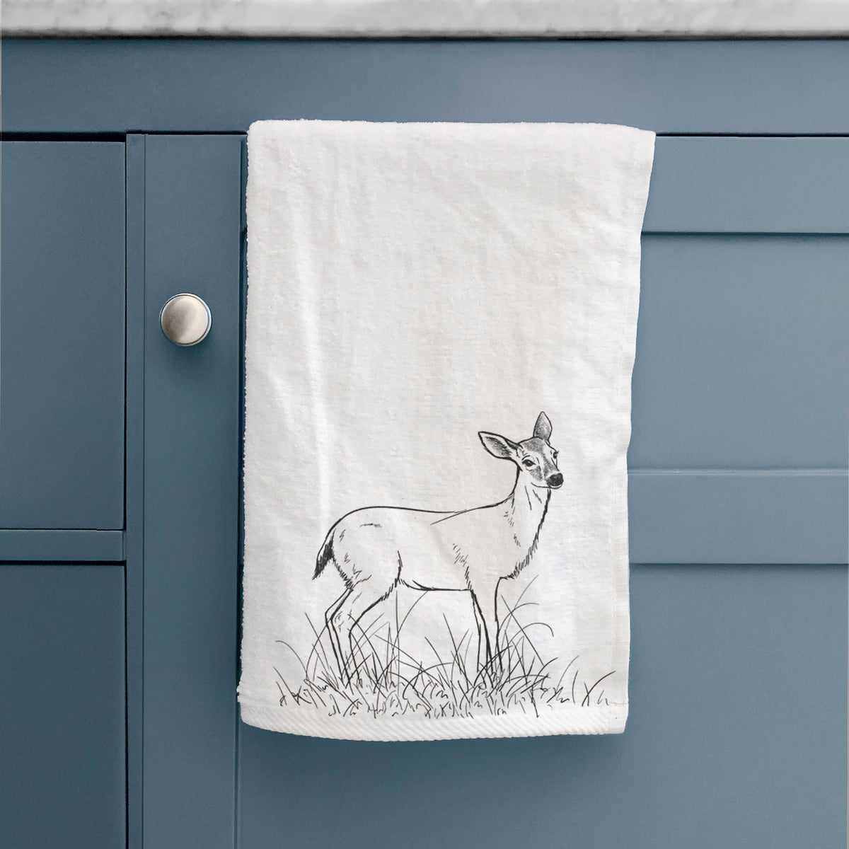 Black-tailed Deer Doe - Odocoileus hemionus hemionus Premium Decorative Hand Towel