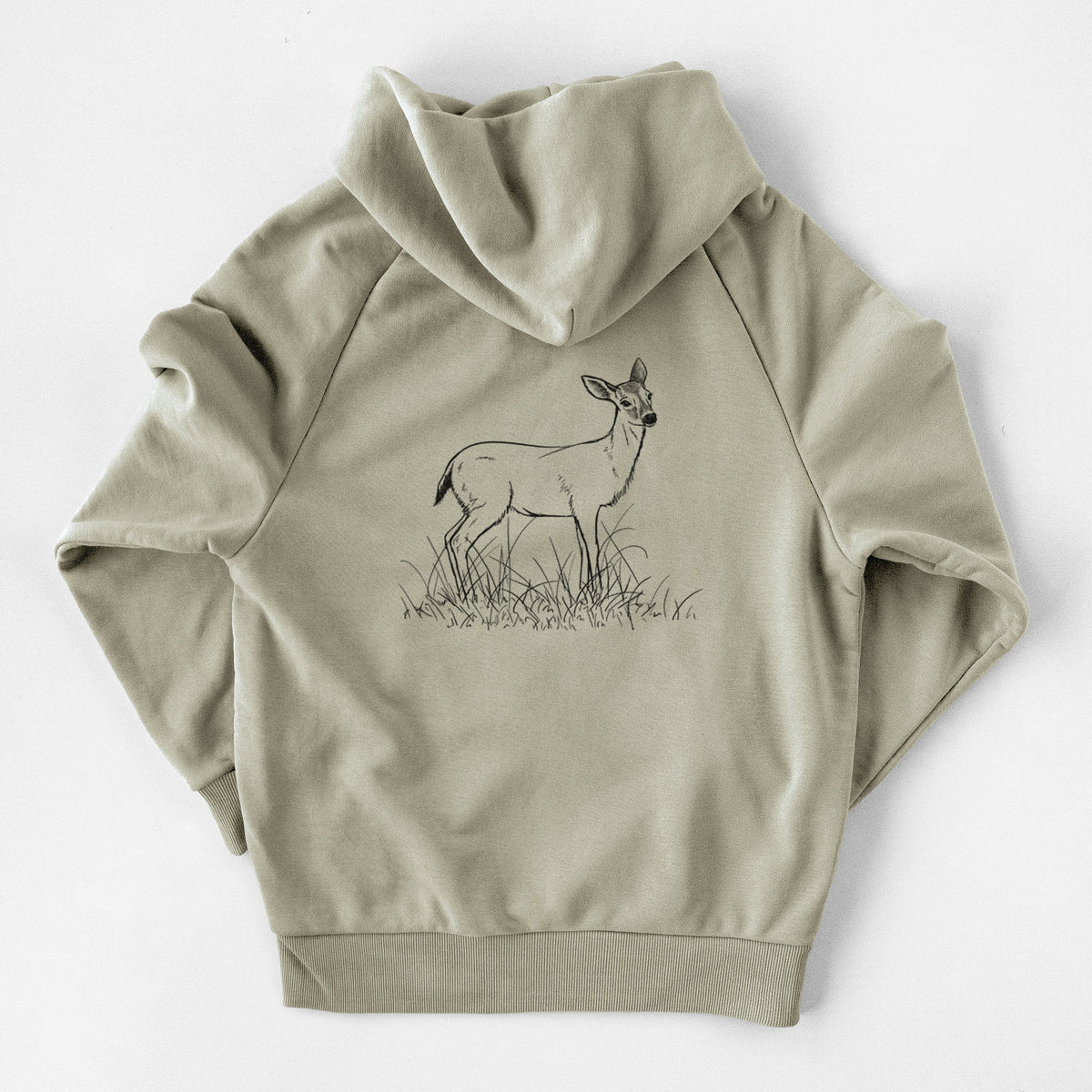 Black-tailed Deer Doe - Odocoileus hemionus hemionus - UltraLuxe Heavyweight French Terry Hoodie