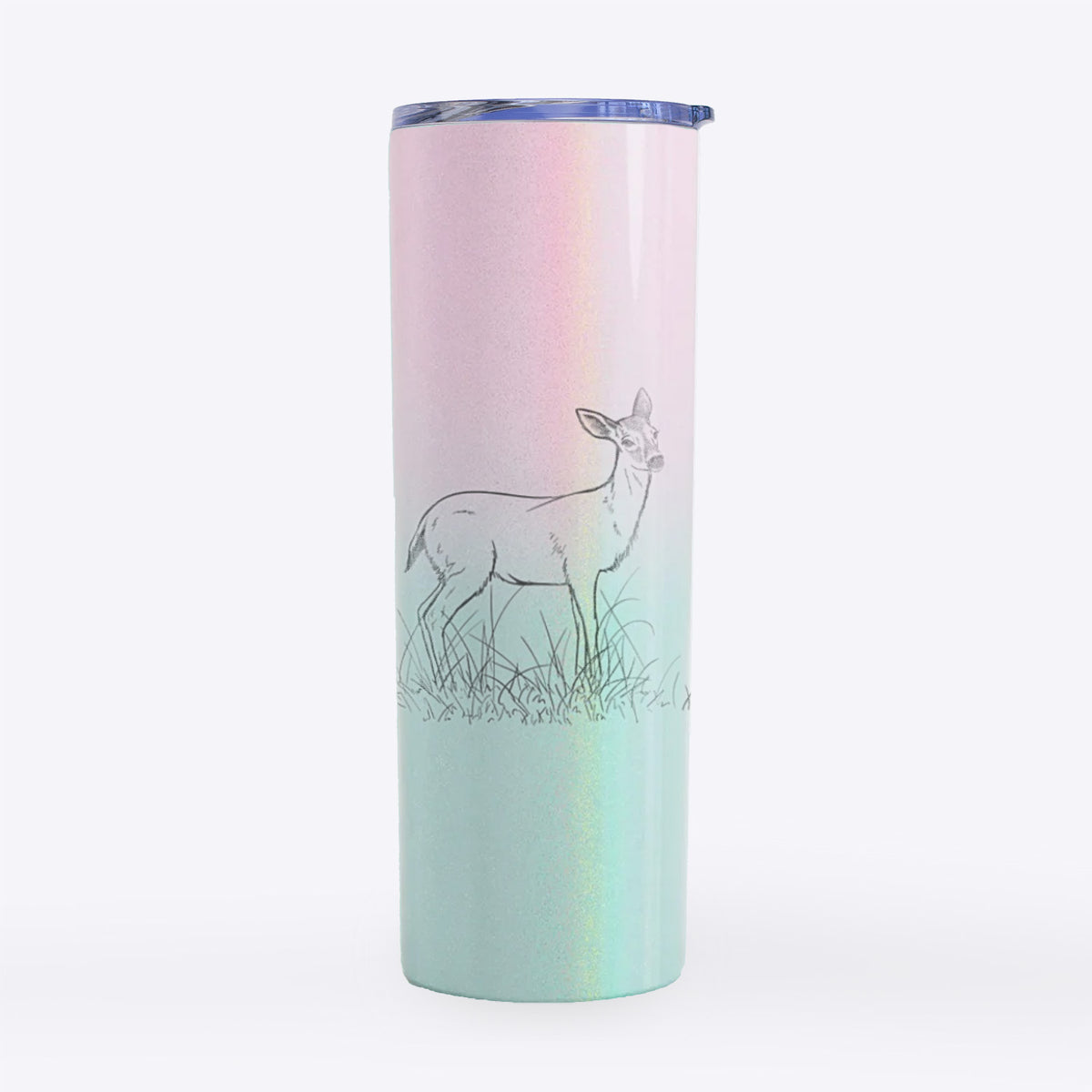 Black-tailed Deer Doe - Odocoileus hemionus hemionus - 20oz Skinny Tumbler