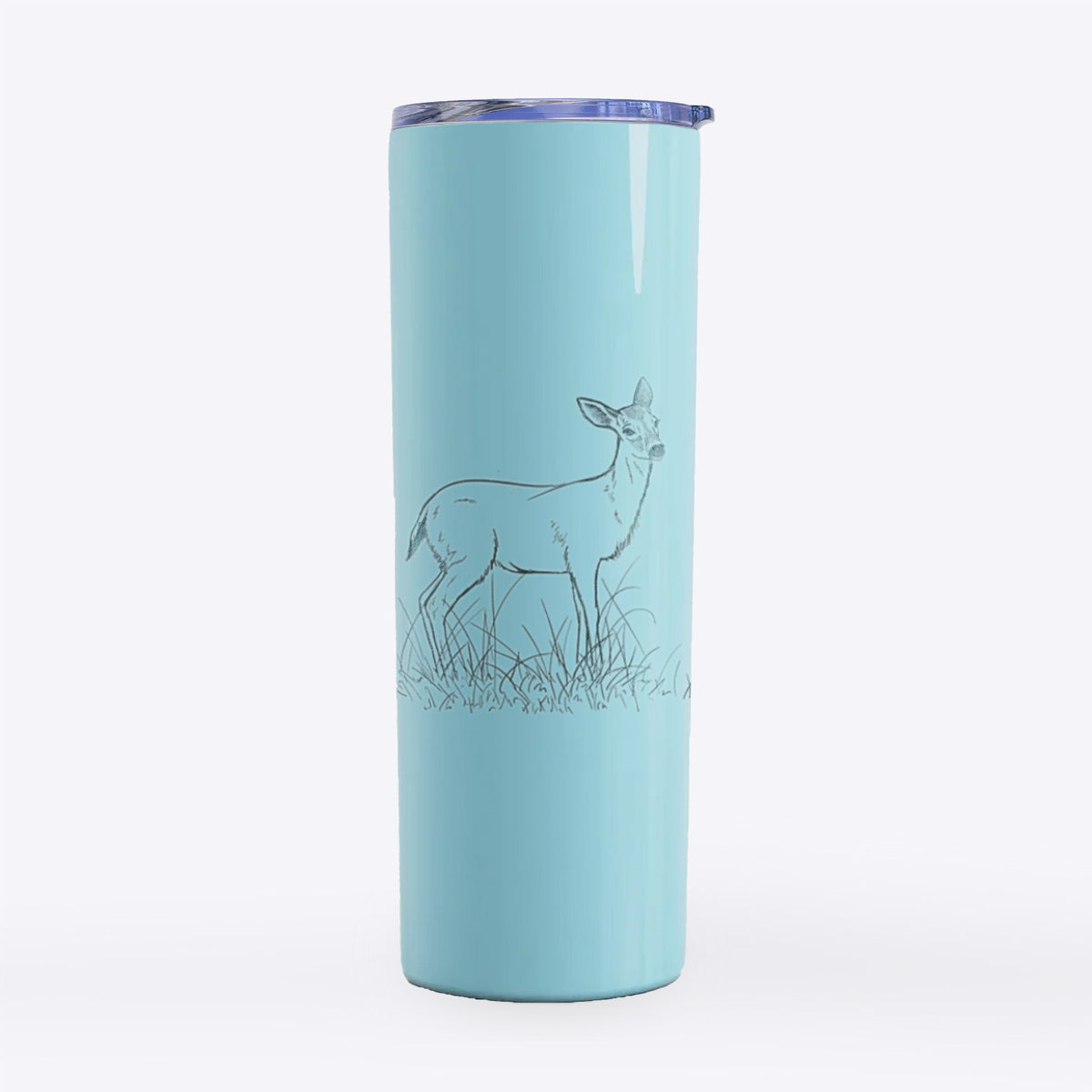 Black-tailed Deer Doe - Odocoileus hemionus hemionus - 20oz Skinny Tumbler