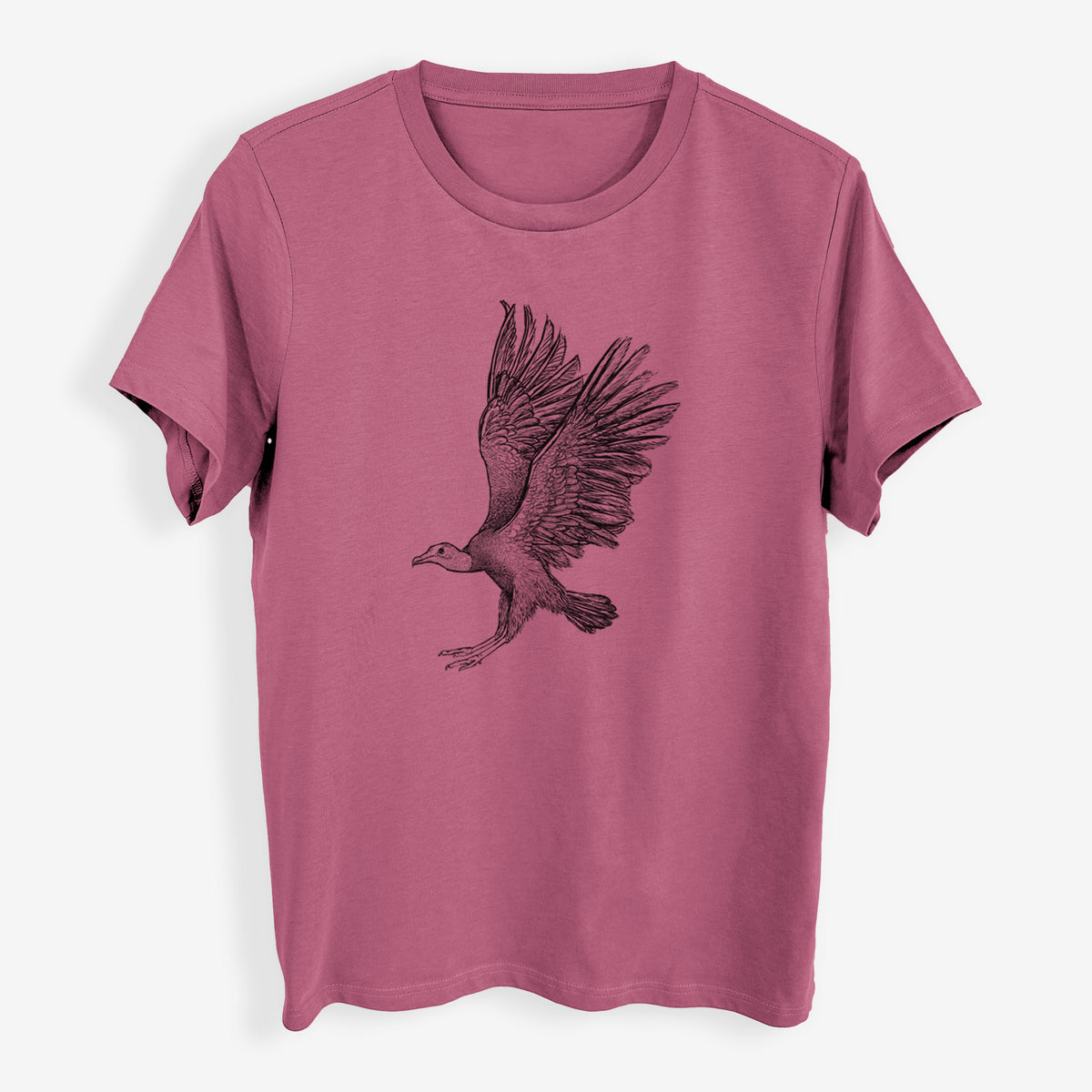 Black Vulture - Coragyps atratus - Womens Everyday Maple Tee