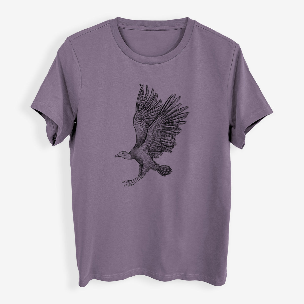 Black Vulture - Coragyps atratus - Womens Everyday Maple Tee