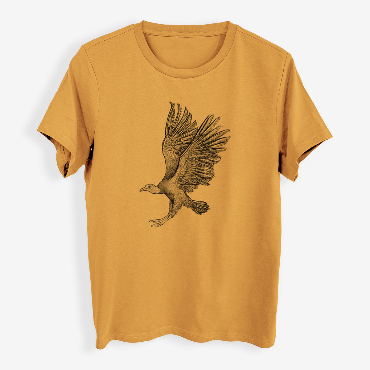 Black Vulture - Coragyps atratus - Womens Everyday Maple Tee