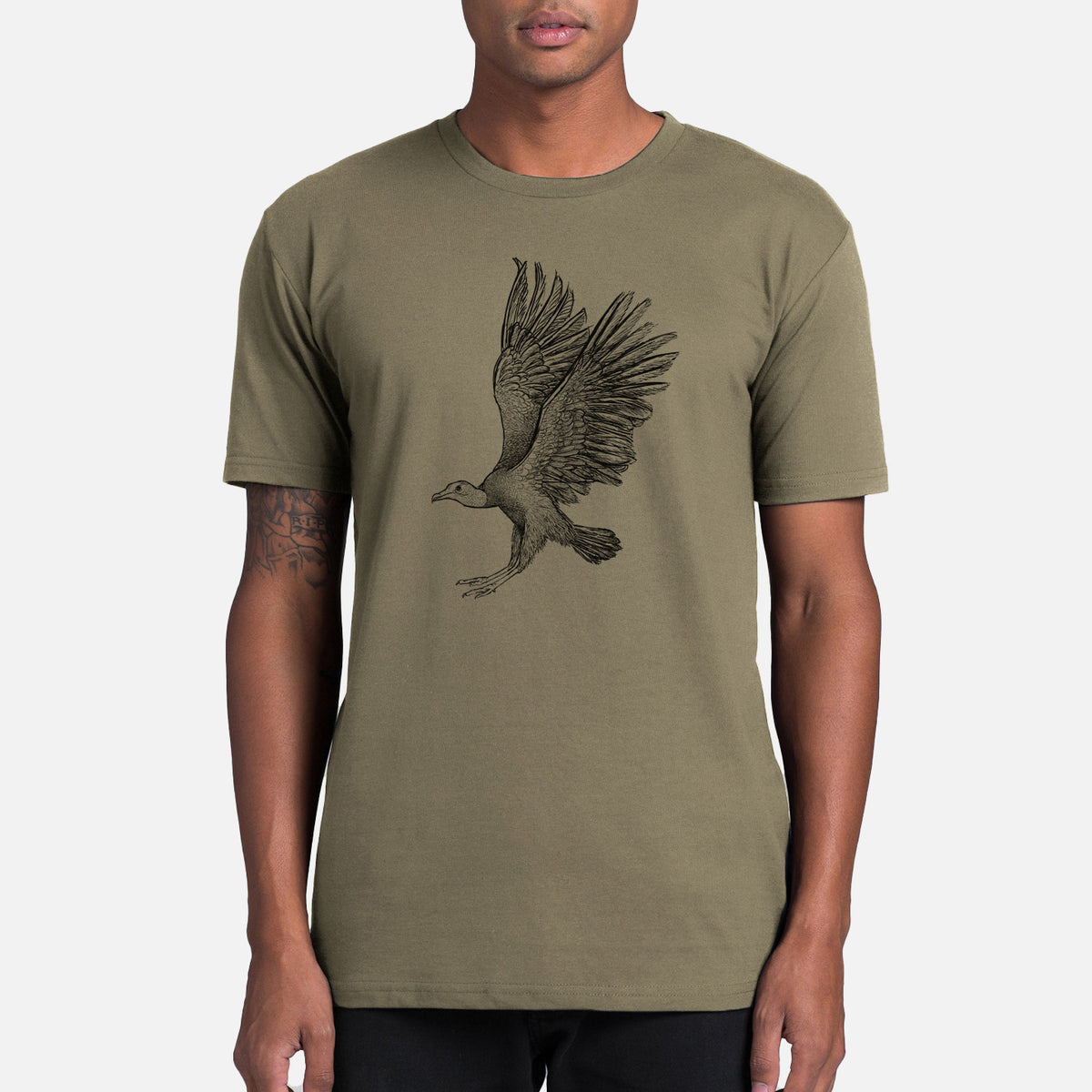 Black Vulture - Coragyps atratus - Mens Everyday Staple Tee