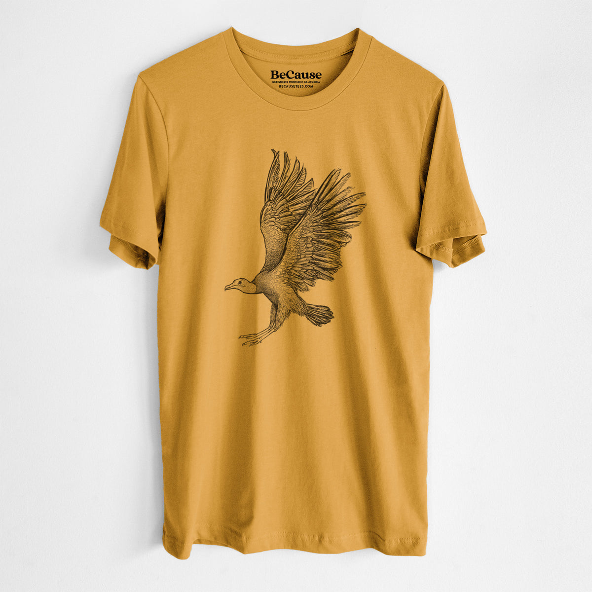 Black Vulture - Coragyps atratus - Lightweight 100% Cotton Unisex Crewneck