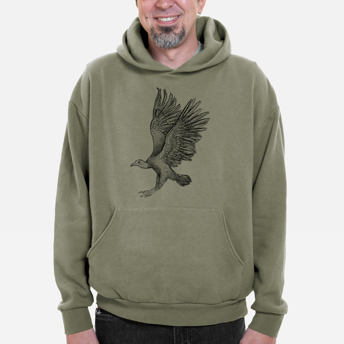 Black Vulture - Coragyps atratus  - Bodega Midweight Hoodie