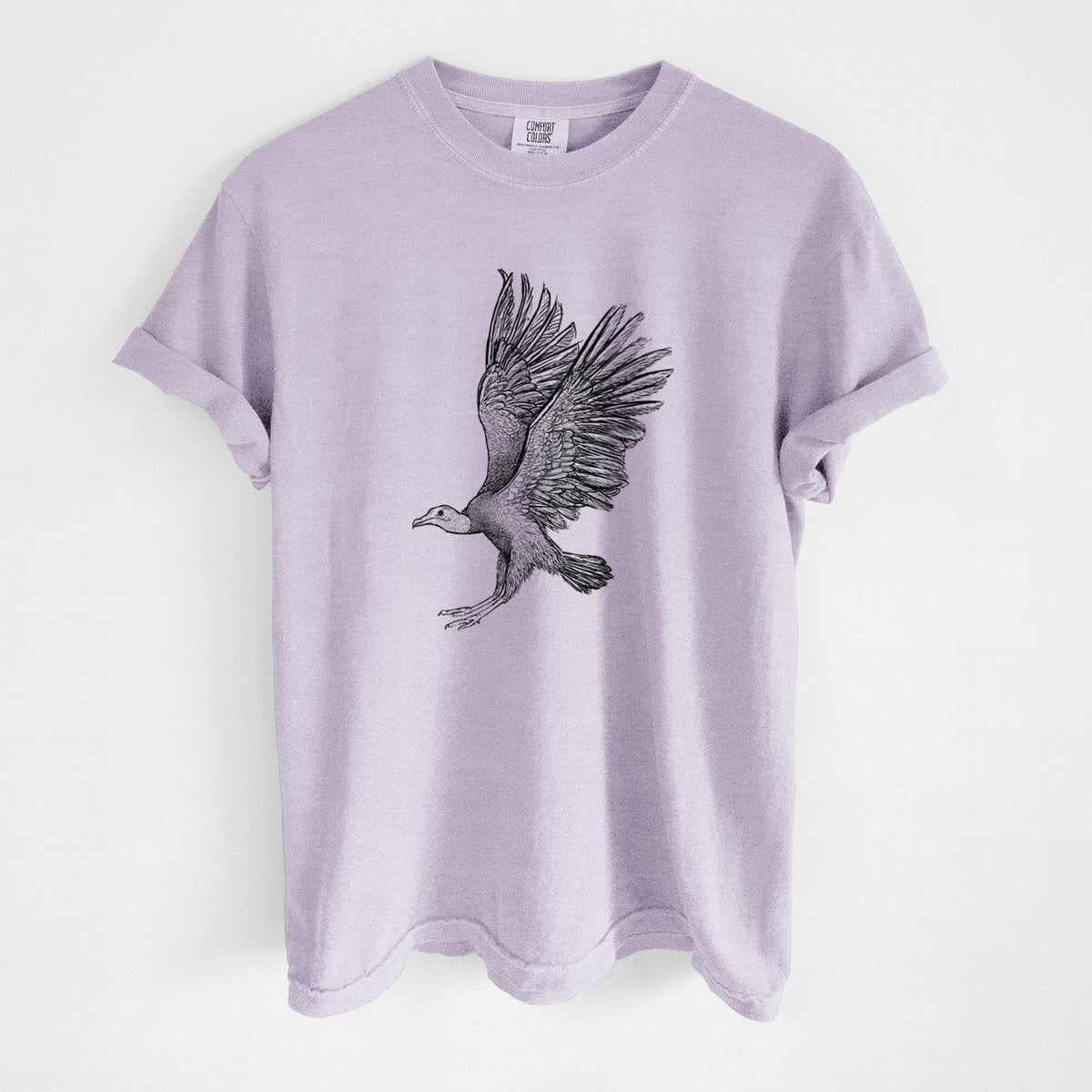 Black Vulture - Coragyps atratus - Unisex Comfort Colors Garment-Dyed Heavyweight T-shirt