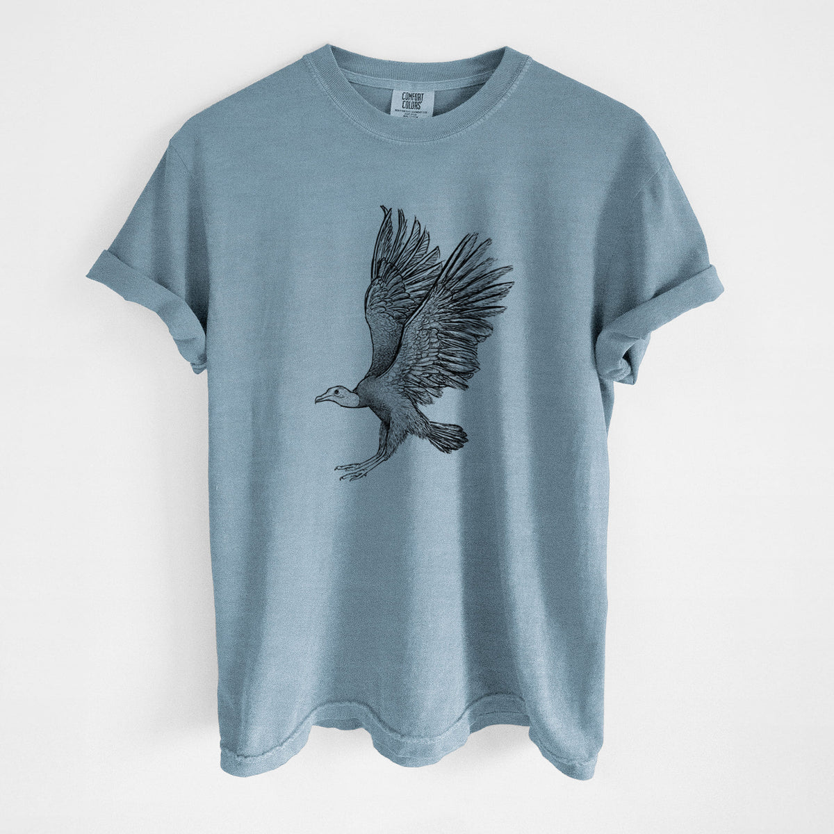 Black Vulture - Coragyps atratus - Unisex Comfort Colors Garment-Dyed Heavyweight T-shirt
