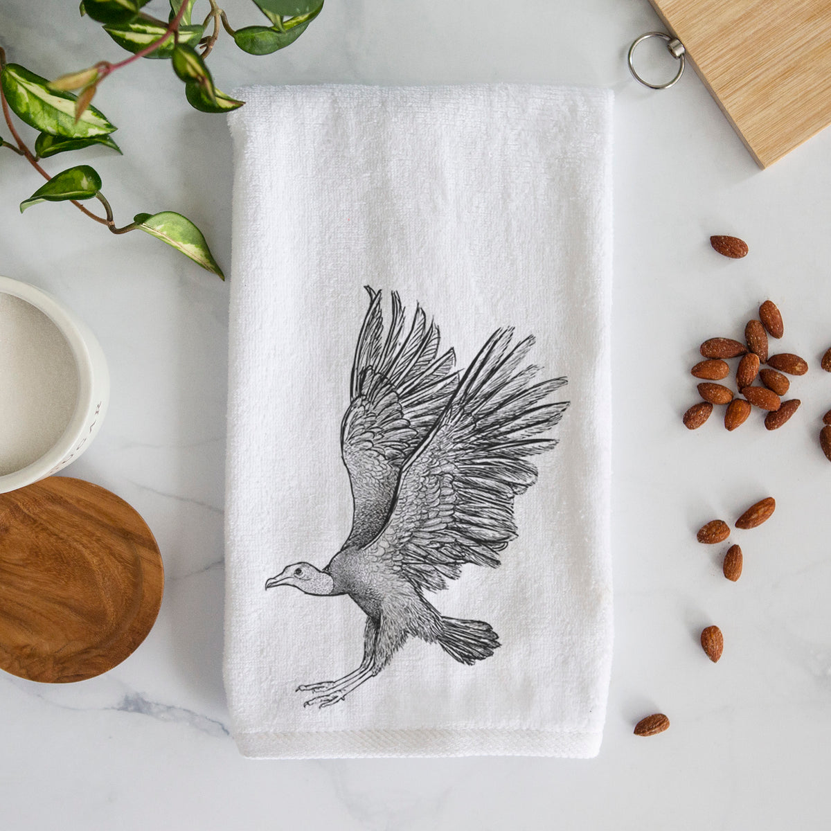 Black Vulture - Coragyps atratus Premium Decorative Hand Towel