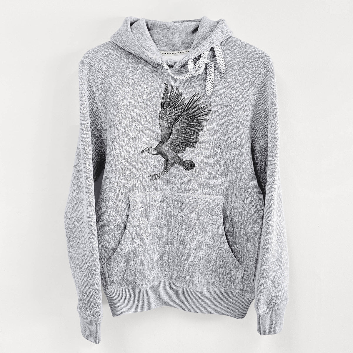 Black Vulture - Coragyps atratus - Knit Hoodie