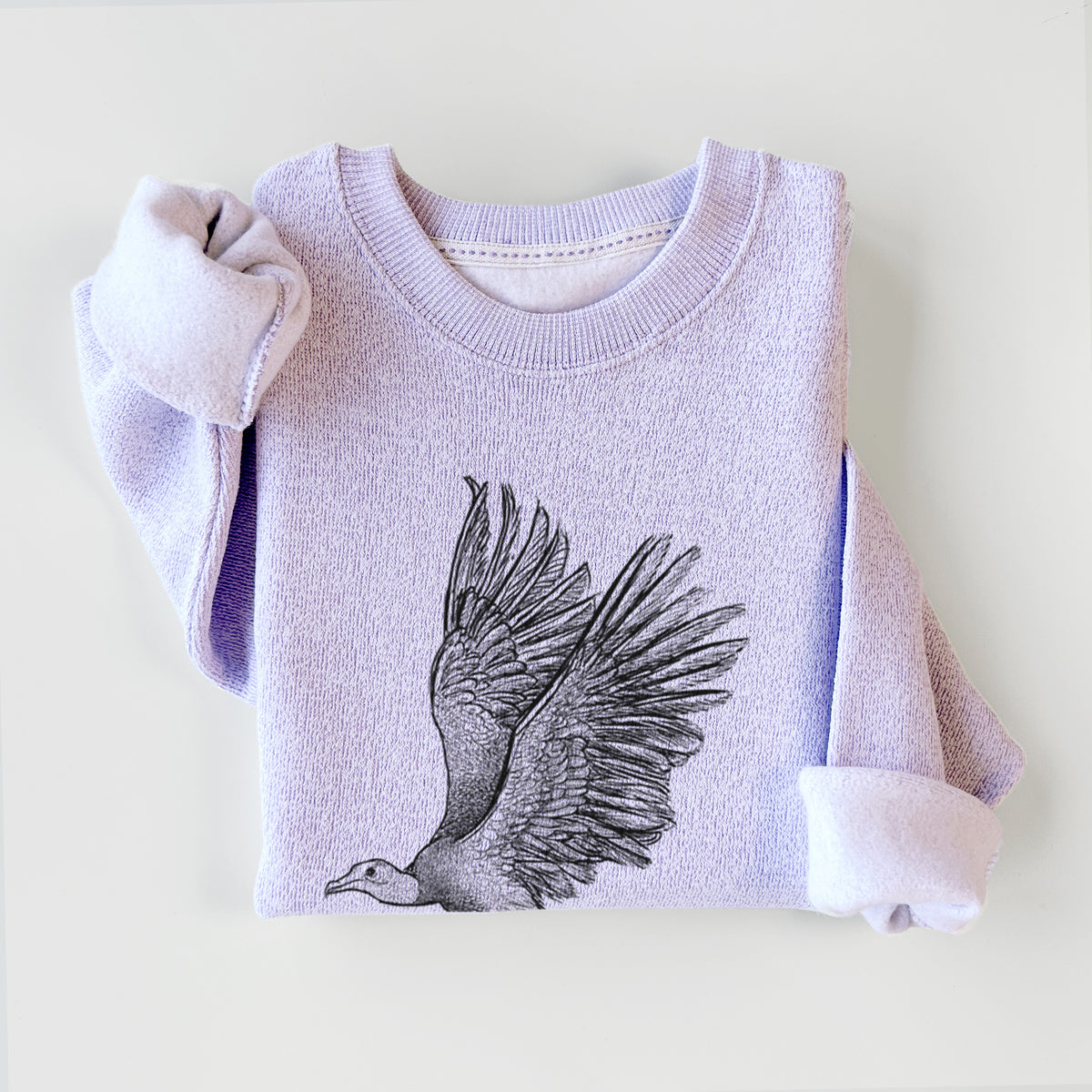 Black Vulture - Coragyps atratus - Knit Sweatshirt