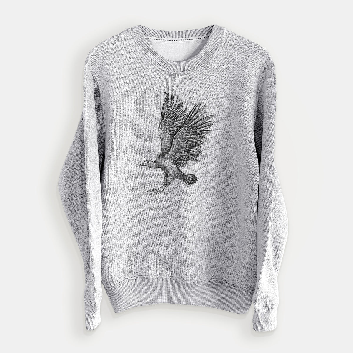 Black Vulture - Coragyps atratus - Knit Sweatshirt