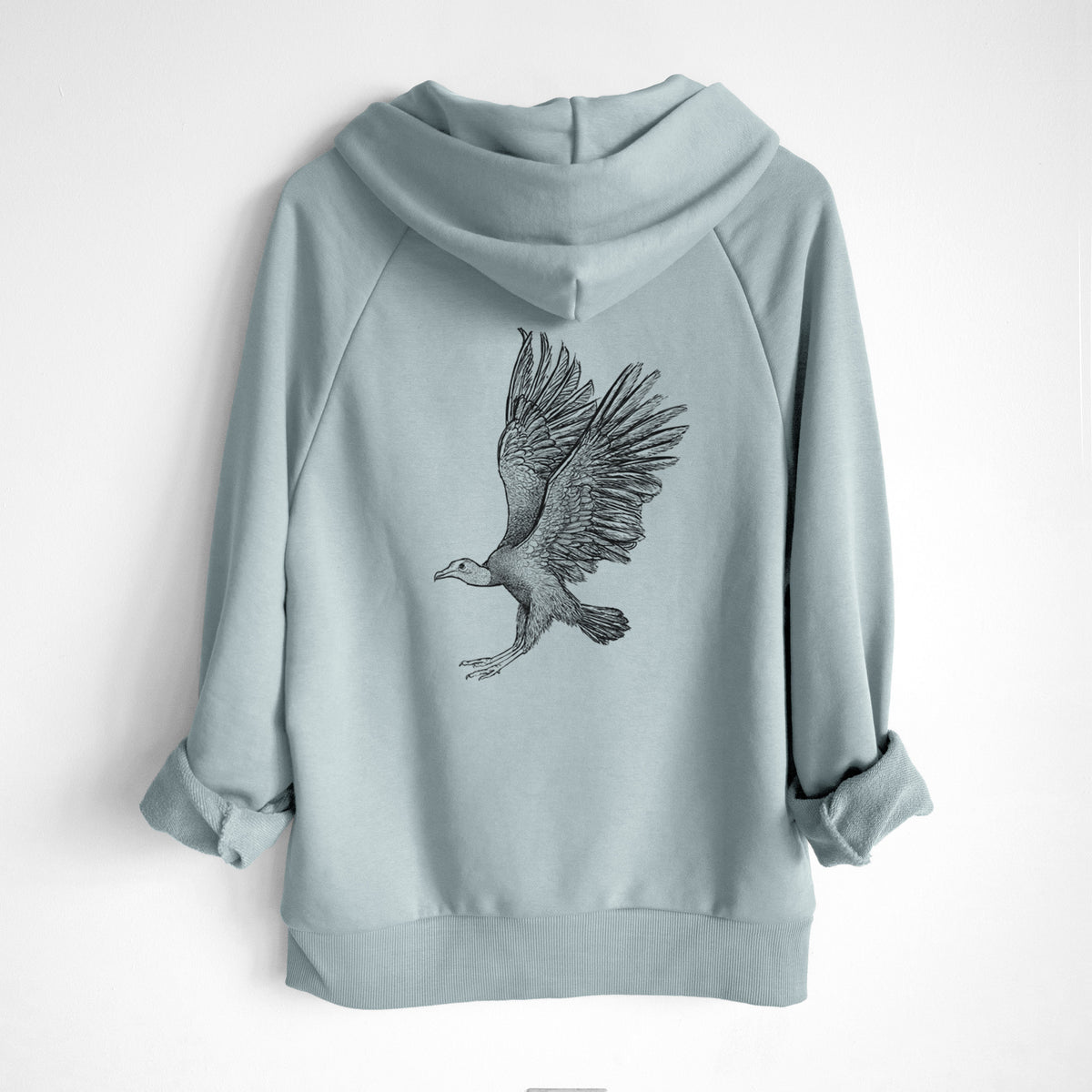 Black Vulture - Coragyps atratus - UltraLuxe Heavyweight French Terry Hoodie