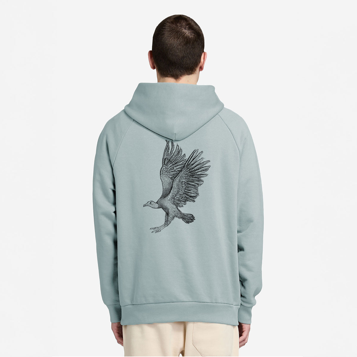 Black Vulture - Coragyps atratus - UltraLuxe Heavyweight French Terry Hoodie