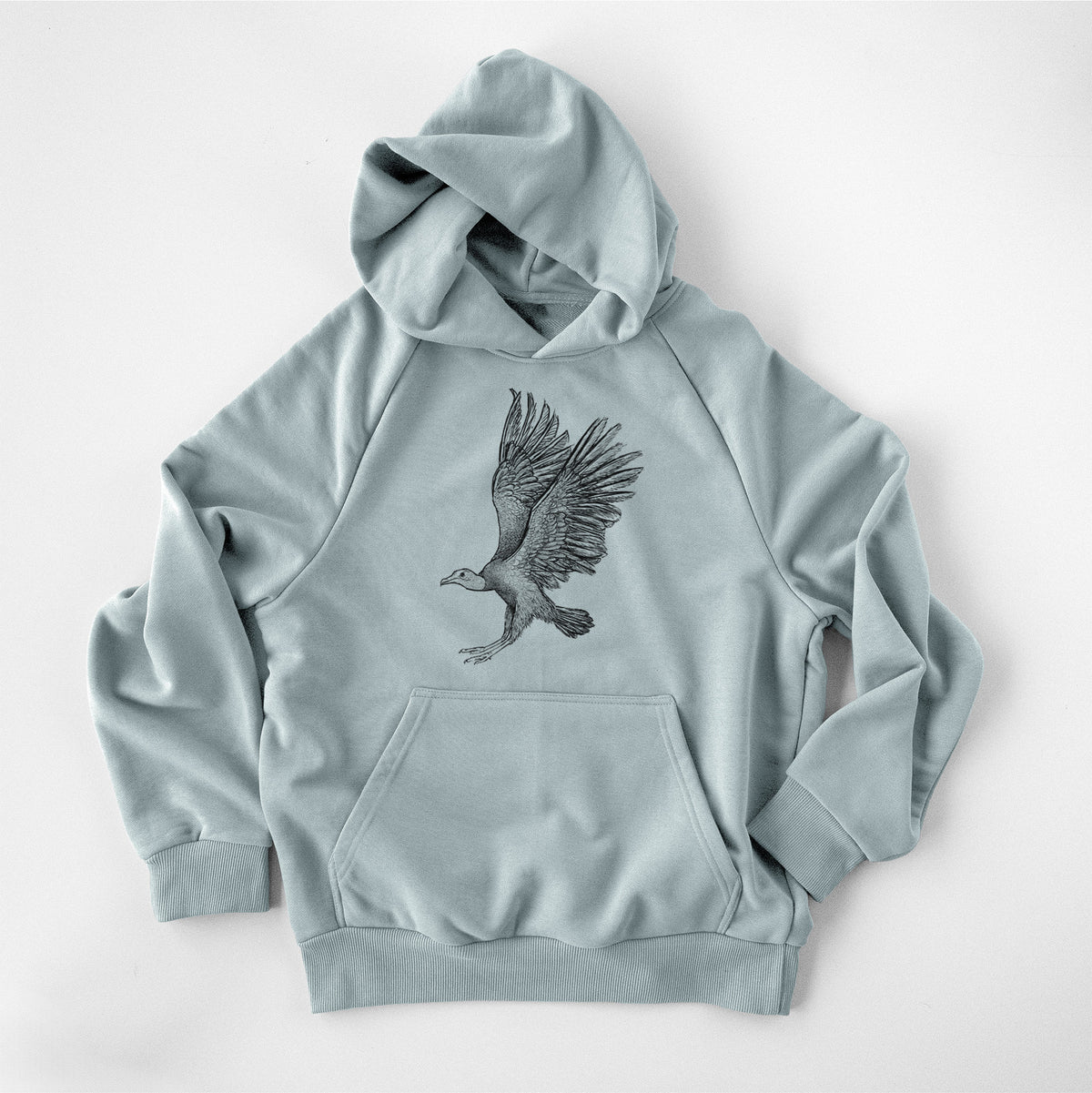 Black Vulture - Coragyps atratus - UltraLuxe Heavyweight French Terry Hoodie