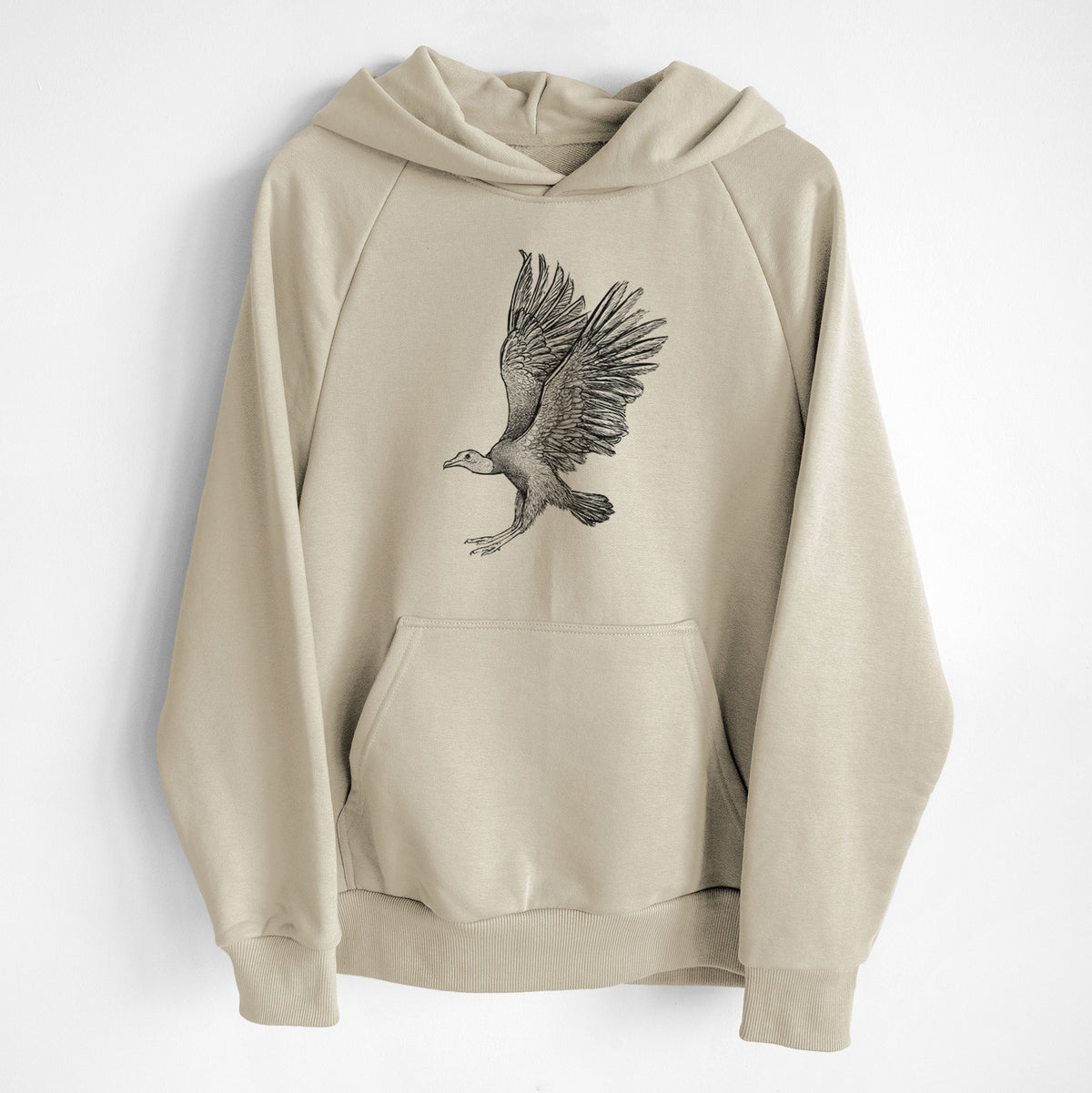 Black Vulture - Coragyps atratus - UltraLuxe Heavyweight French Terry Hoodie