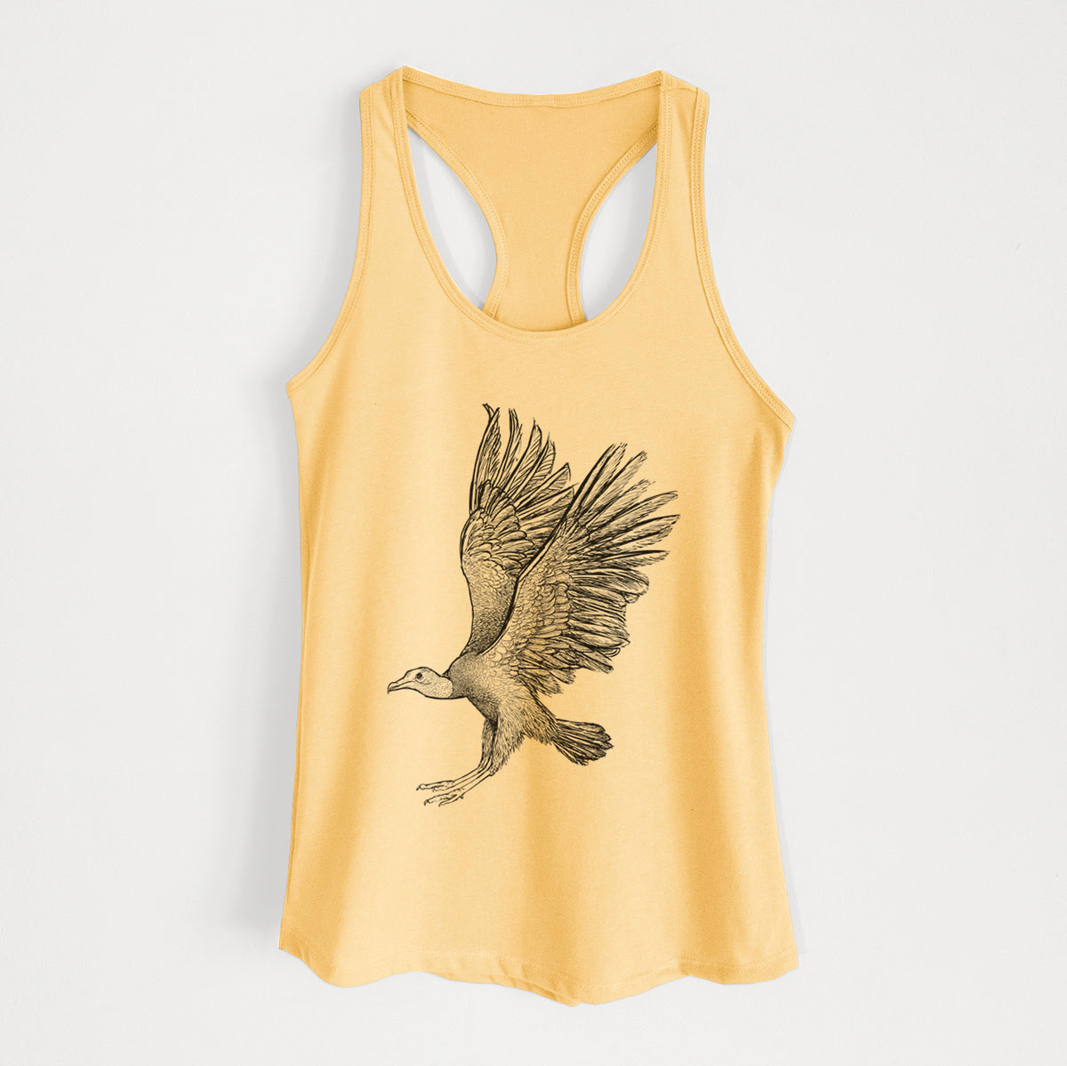 Black Vulture - Coragyps atratus - Women&#39;s Racerback Tanktop