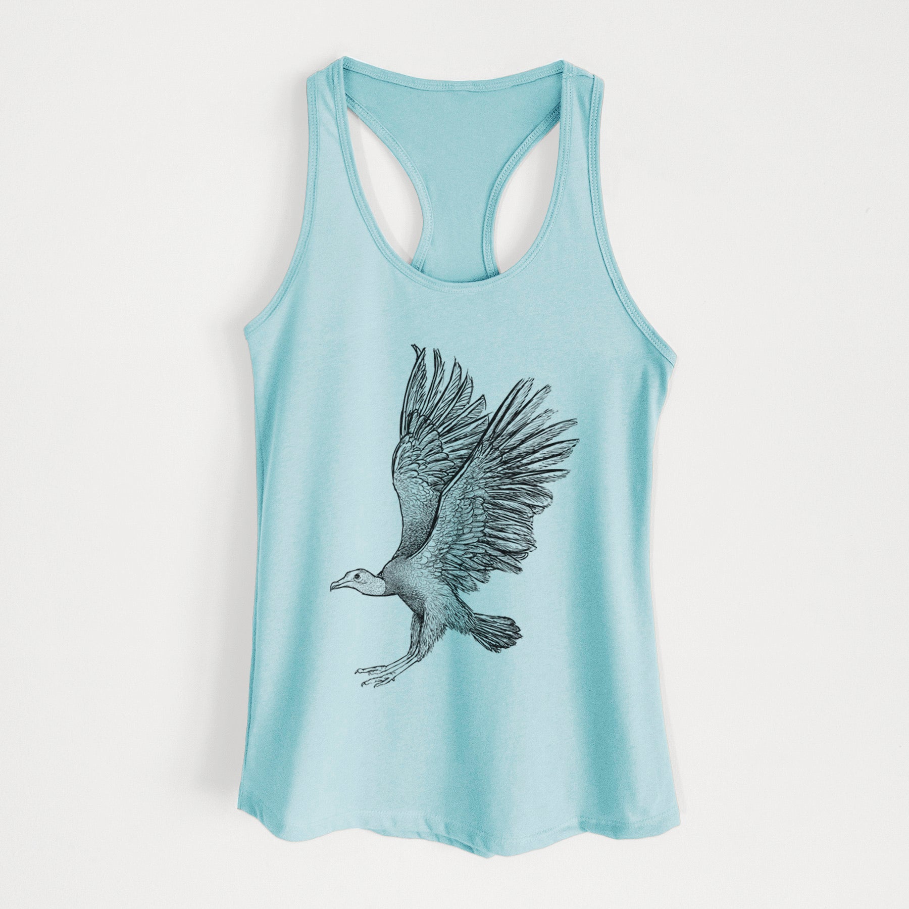Black Vulture - Coragyps atratus - Women's Racerback Tanktop