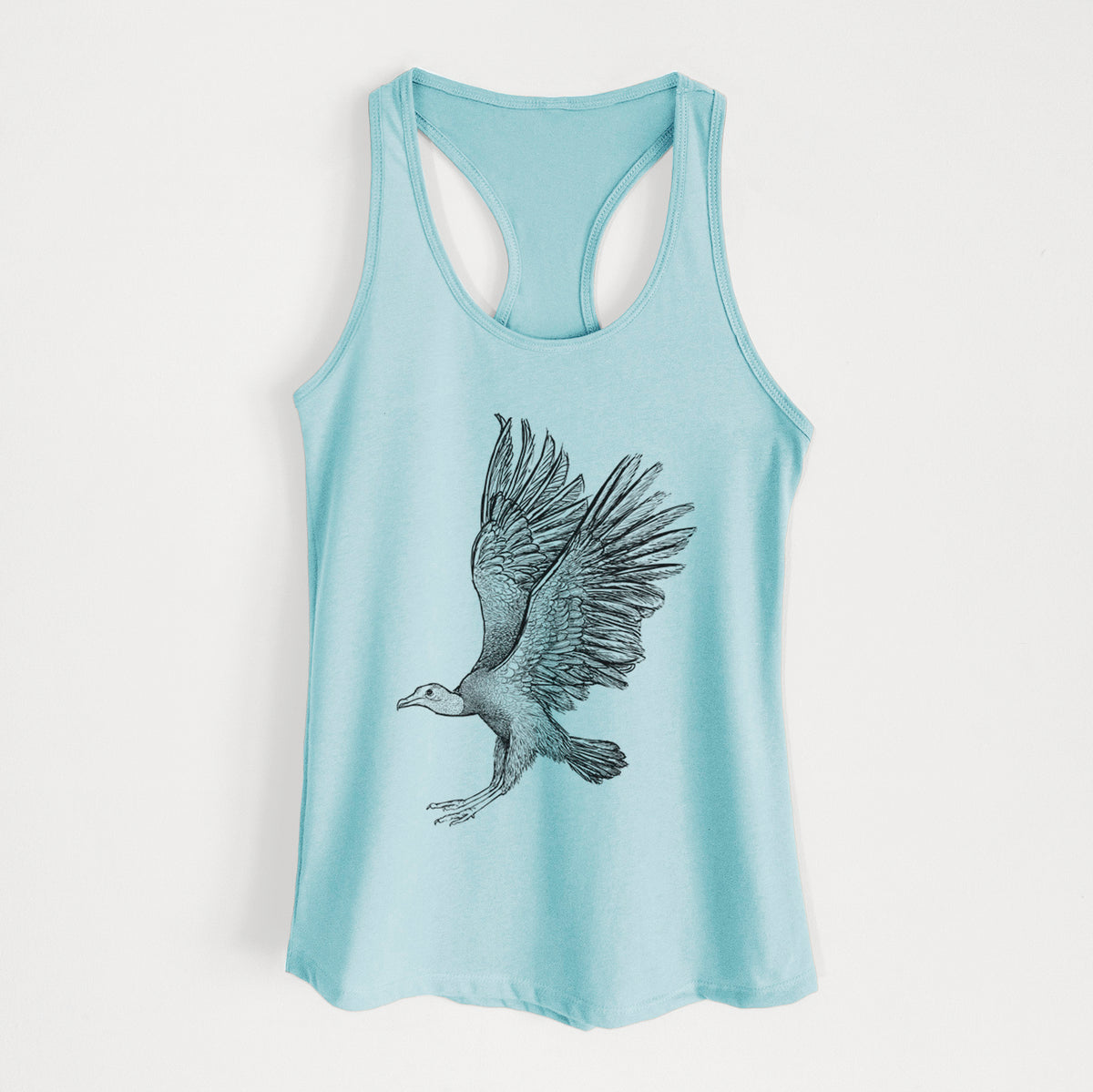 Black Vulture - Coragyps atratus - Women&#39;s Racerback Tanktop