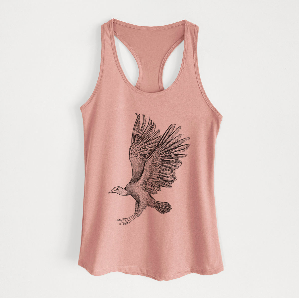 Black Vulture - Coragyps atratus - Women&#39;s Racerback Tanktop