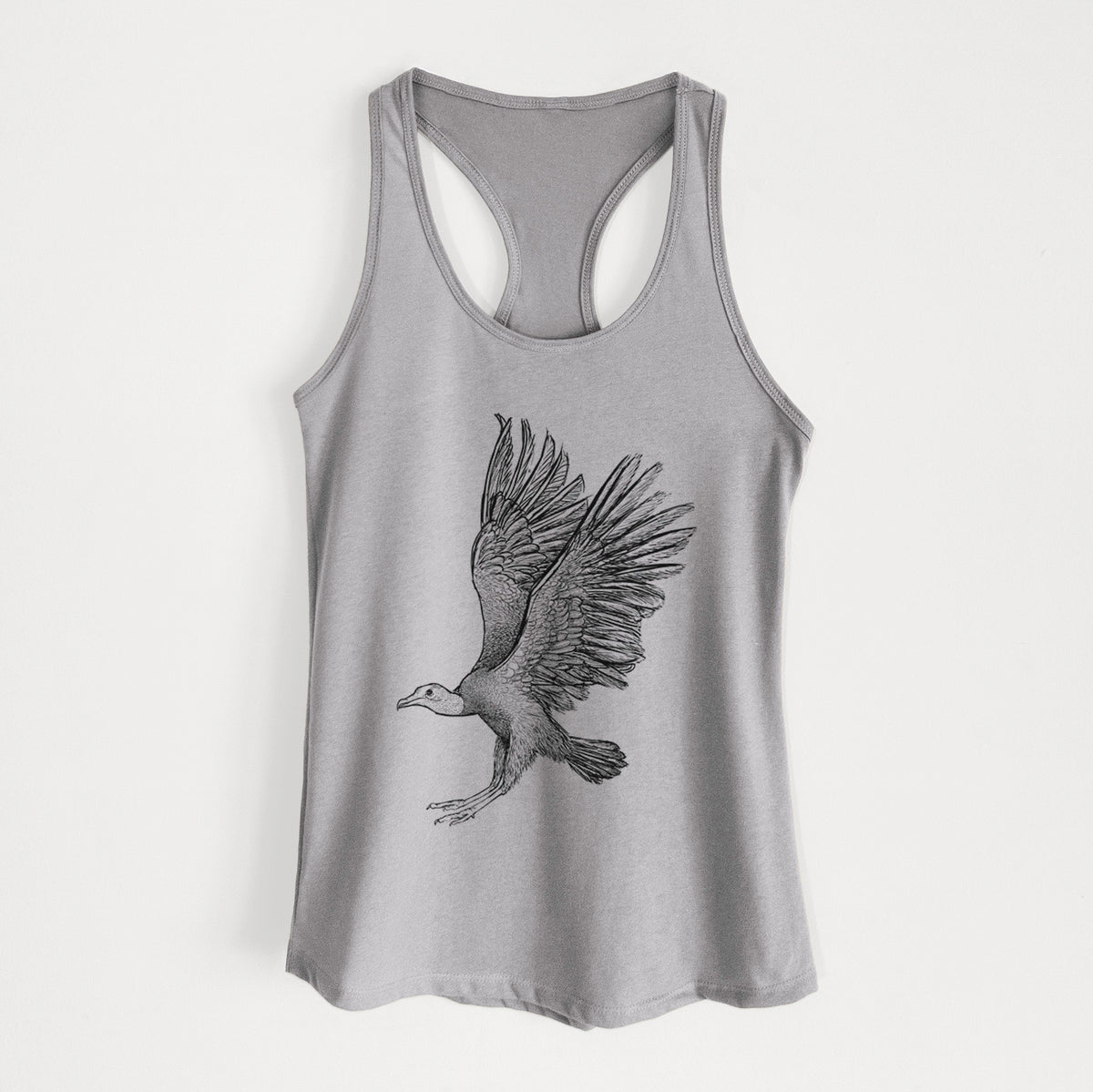 Black Vulture - Coragyps atratus - Women&#39;s Racerback Tanktop