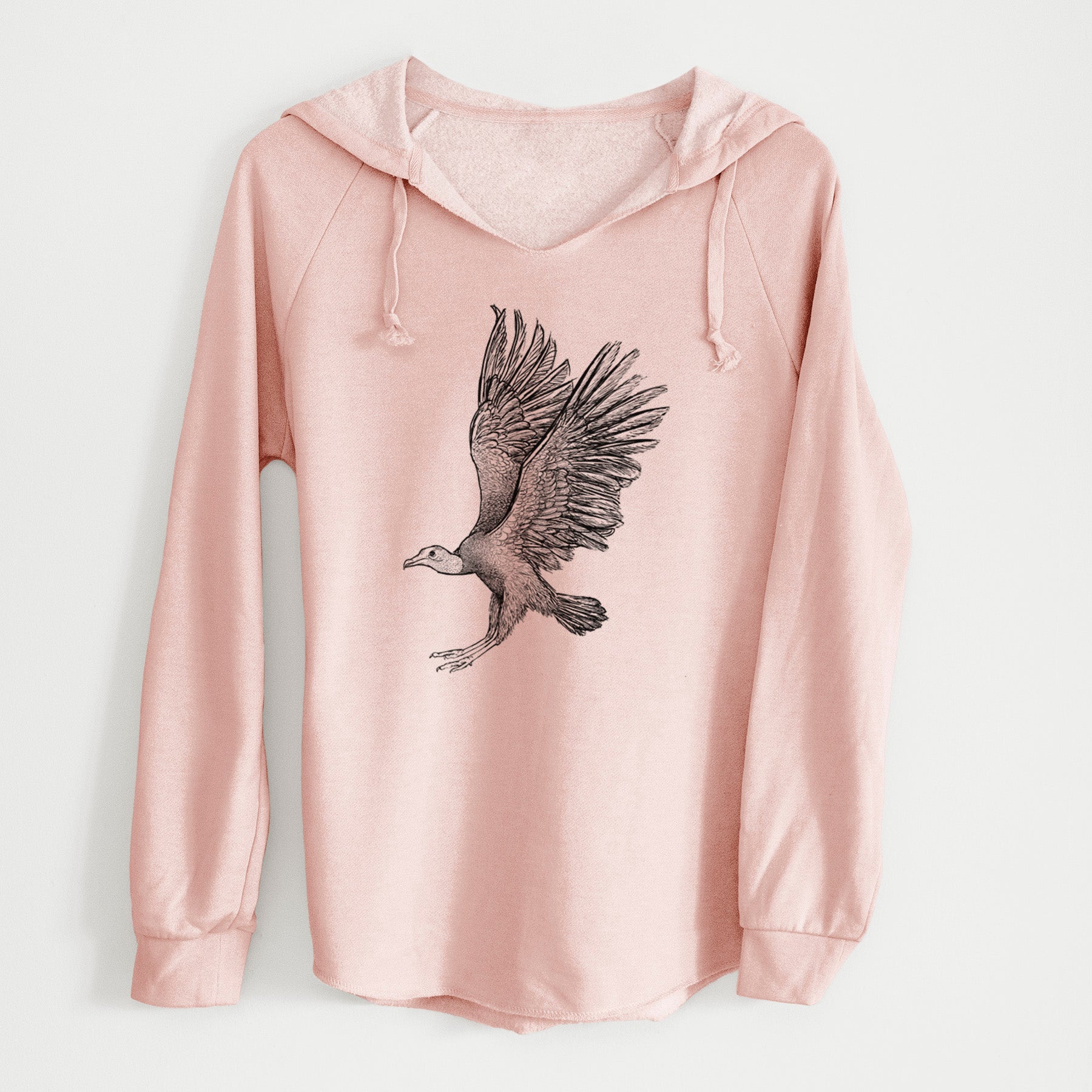 Black Vulture - Coragyps atratus - Cali Wave Hooded Sweatshirt