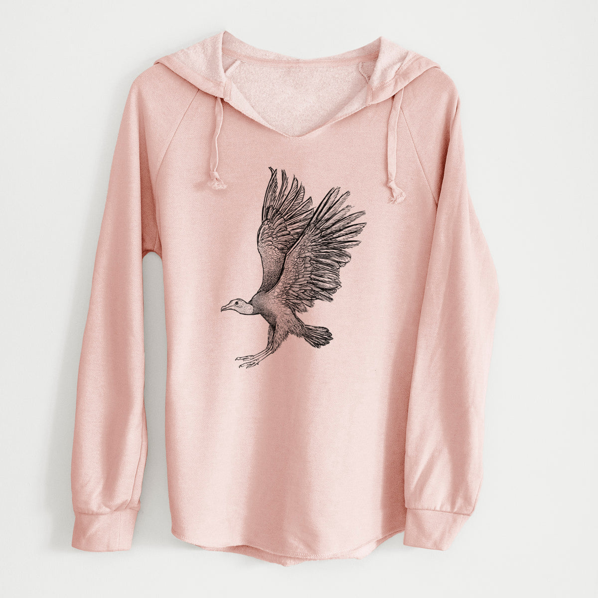 Black Vulture - Coragyps atratus - Cali Wave Hooded Sweatshirt