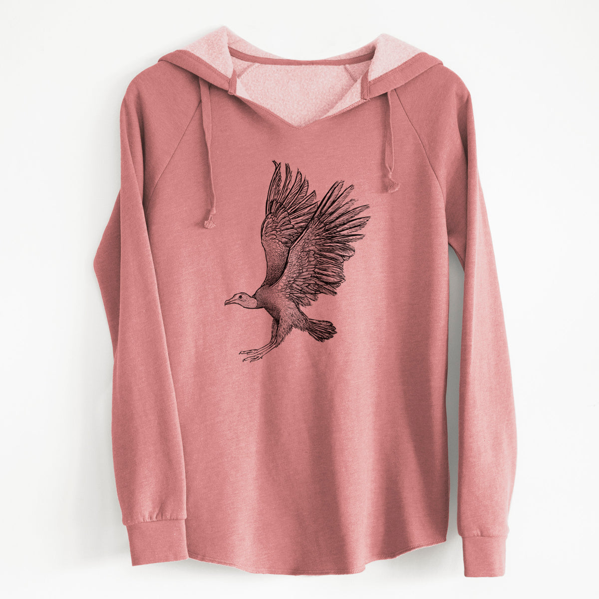 Black Vulture - Coragyps atratus - Cali Wave Hooded Sweatshirt