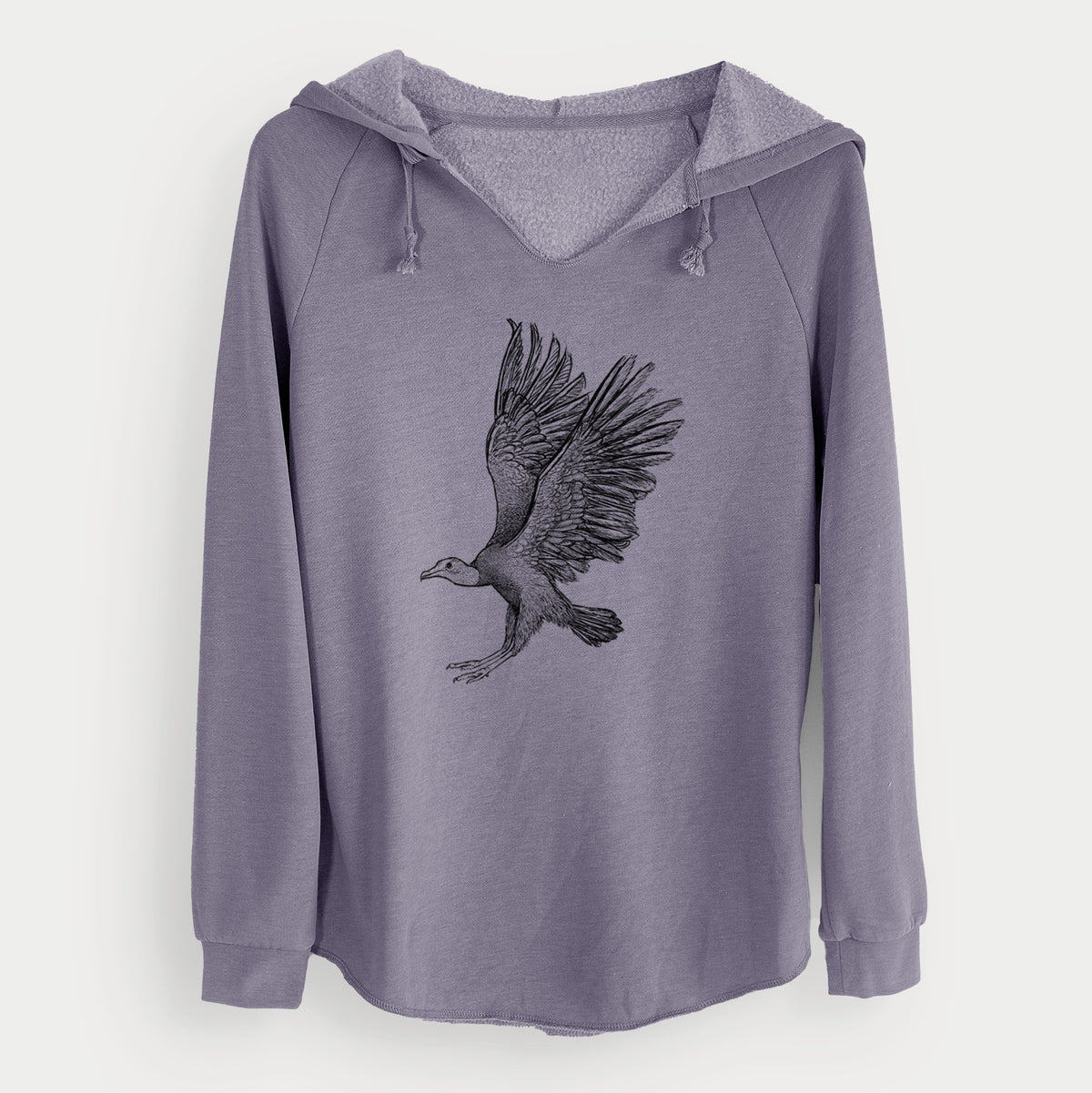 Black Vulture - Coragyps atratus - Cali Wave Hooded Sweatshirt