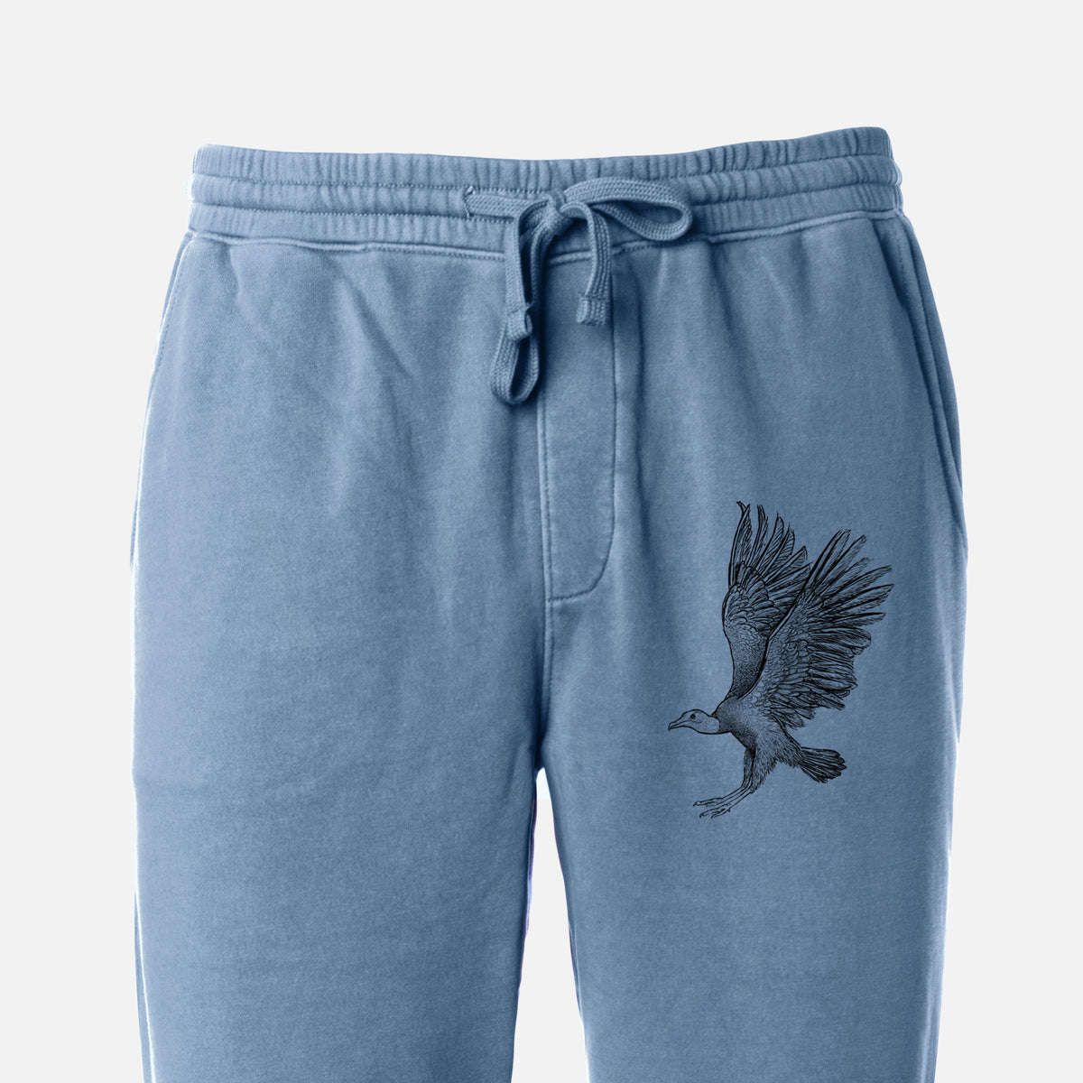 Black Vulture - Coragyps atratus - Unisex Pigment Dyed Sweatpants