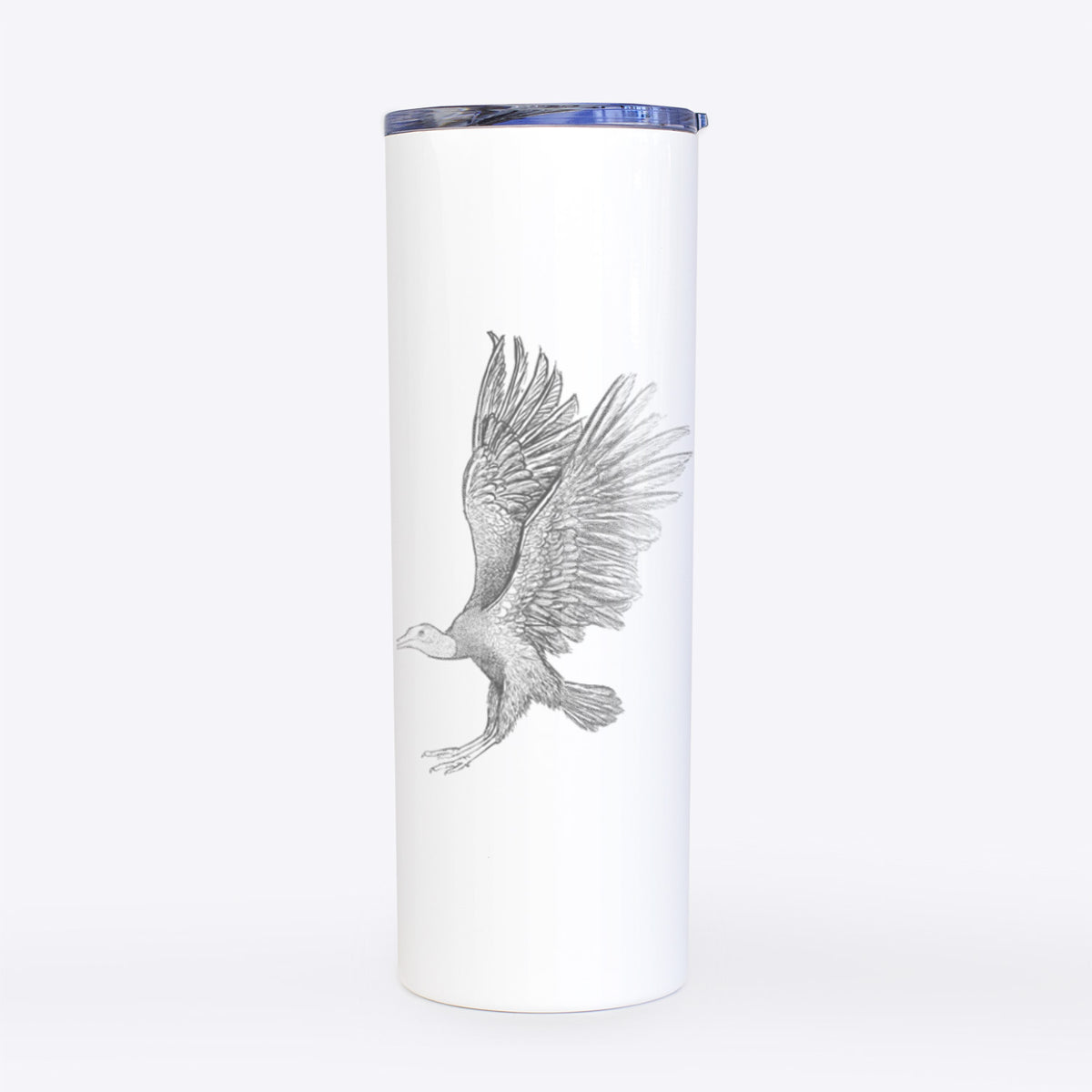 Black Vulture - Coragyps atratus - 20oz Skinny Tumbler