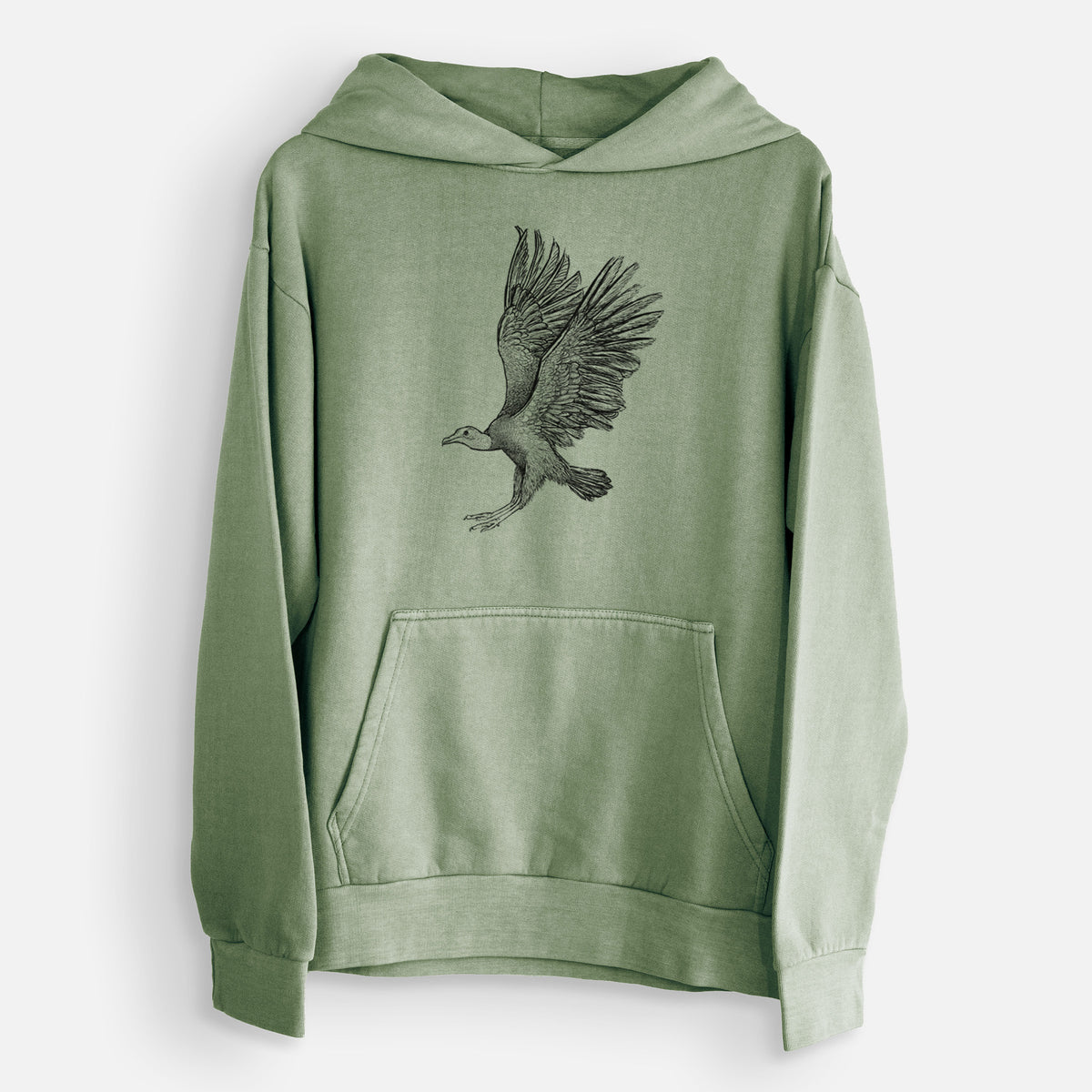 Black Vulture - Coragyps atratus  - Urban Heavyweight Hoodie