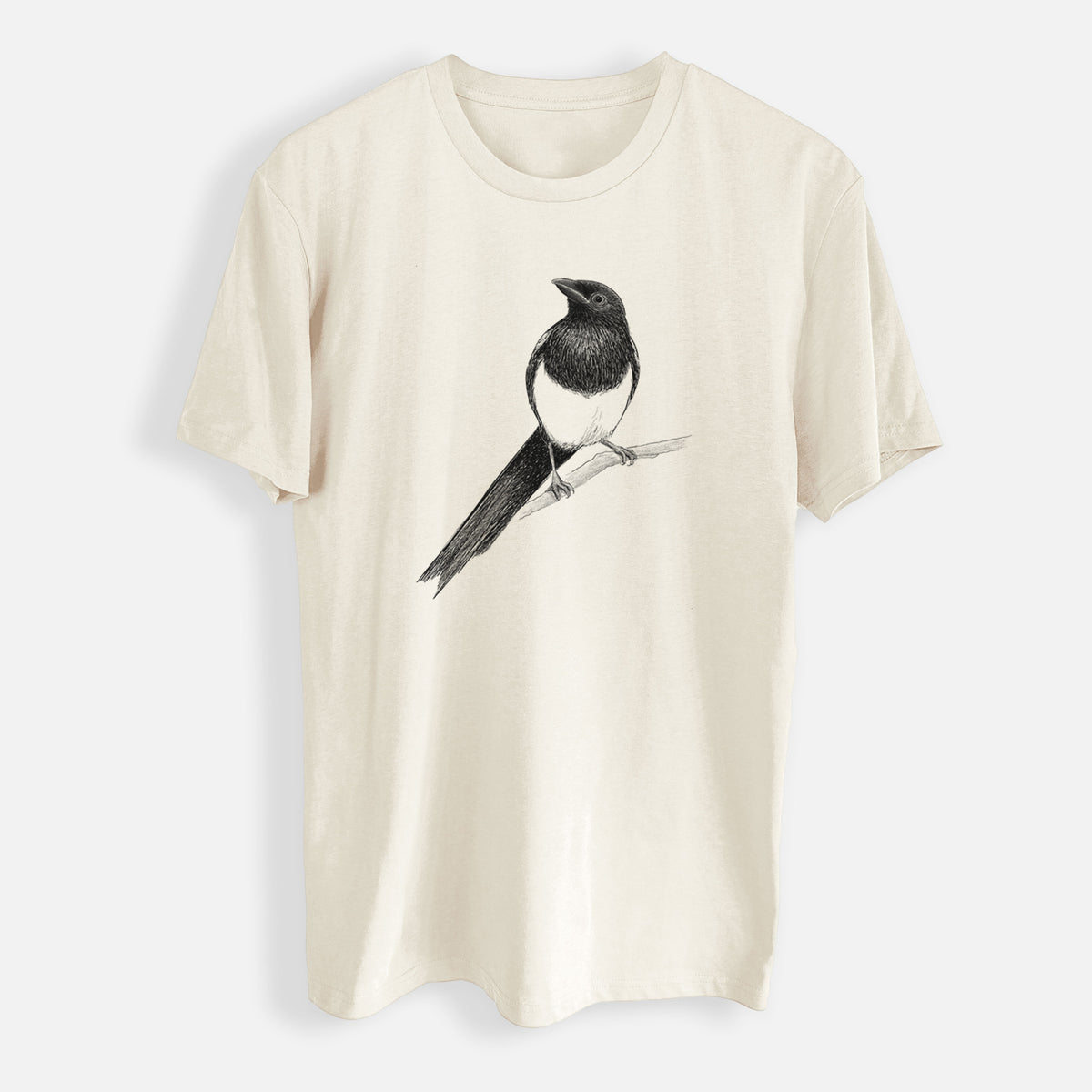 Black-billed Magpie - Pica hudsonia - Mens Everyday Staple Tee